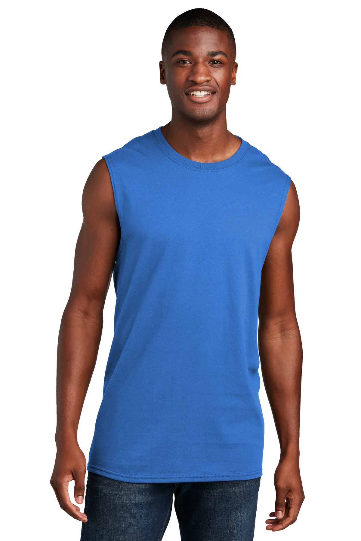 Port & Co ™ Core Cotton Sleeveless Tee. PC54SL - Royal