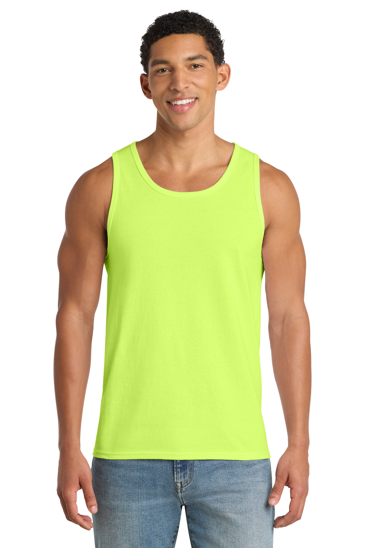 Port & Co PC54TT swatch in Neon Yellow