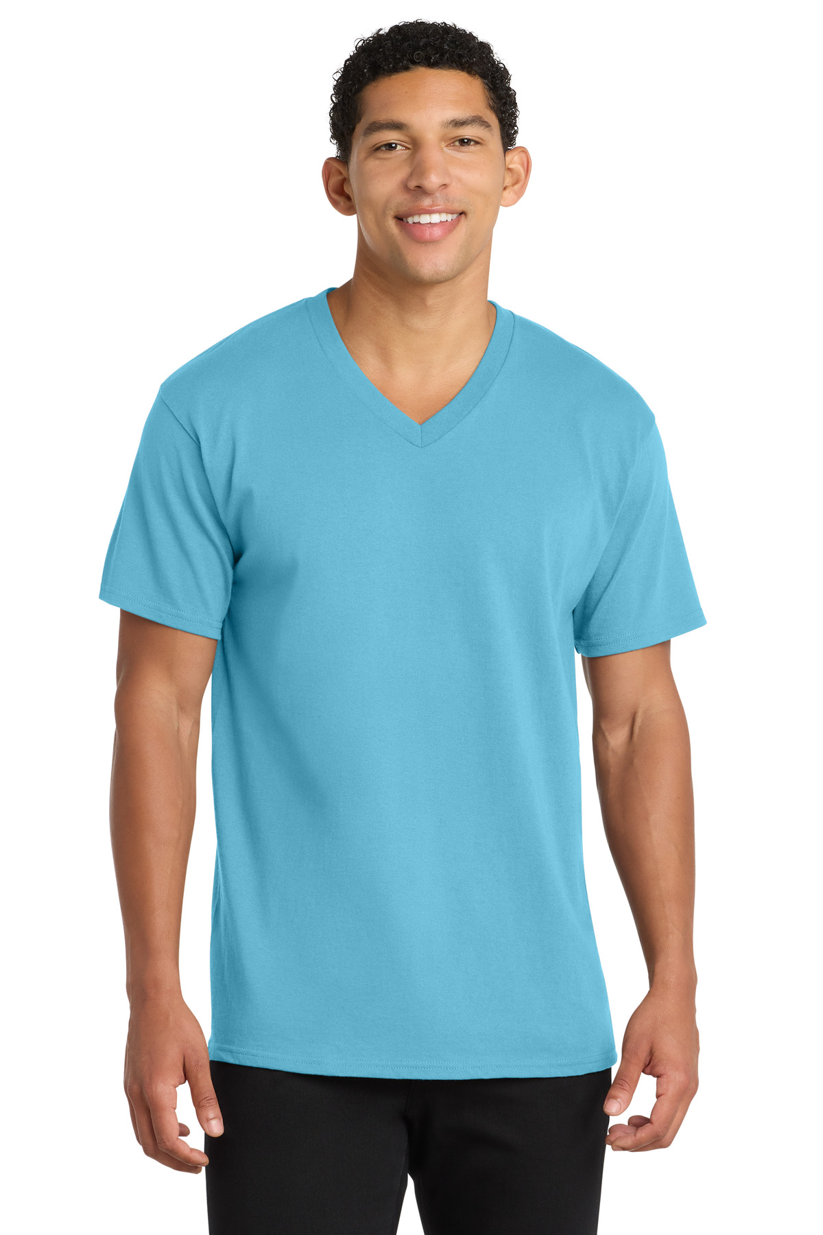 Port & Co Ôäó  Core Cotton V-Neck Tee. PC54V