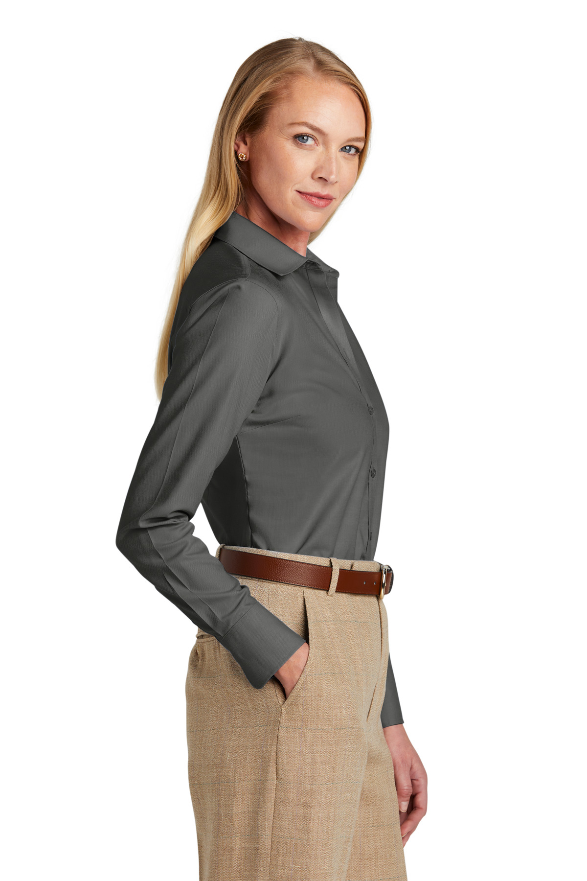 Brooks Brothers Women's Wrinkle-Free Stretch Nailhead Shirt BB18003