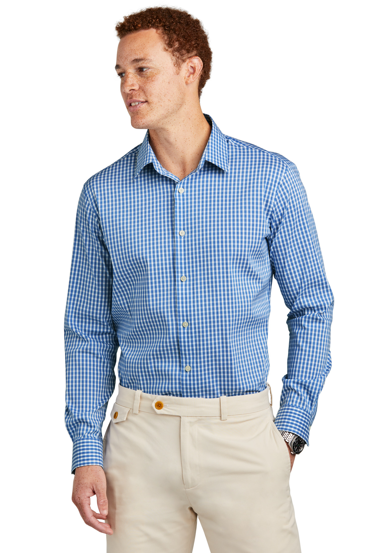 Brooks Brothers Tech Stretch Patterned Shirt-Brooks Brothers