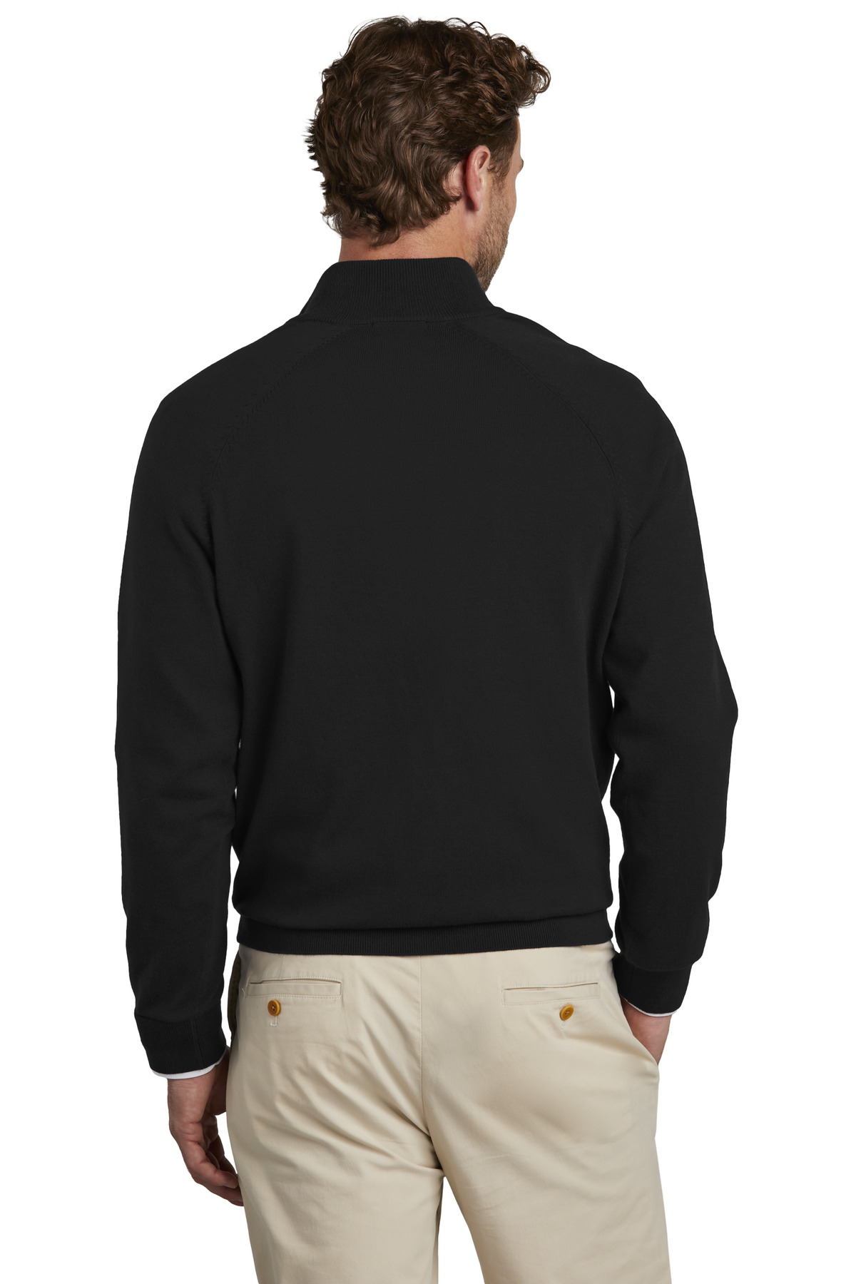 Brooks Brothers Cotton Stretch 1/4-Zip Sweater BB18402