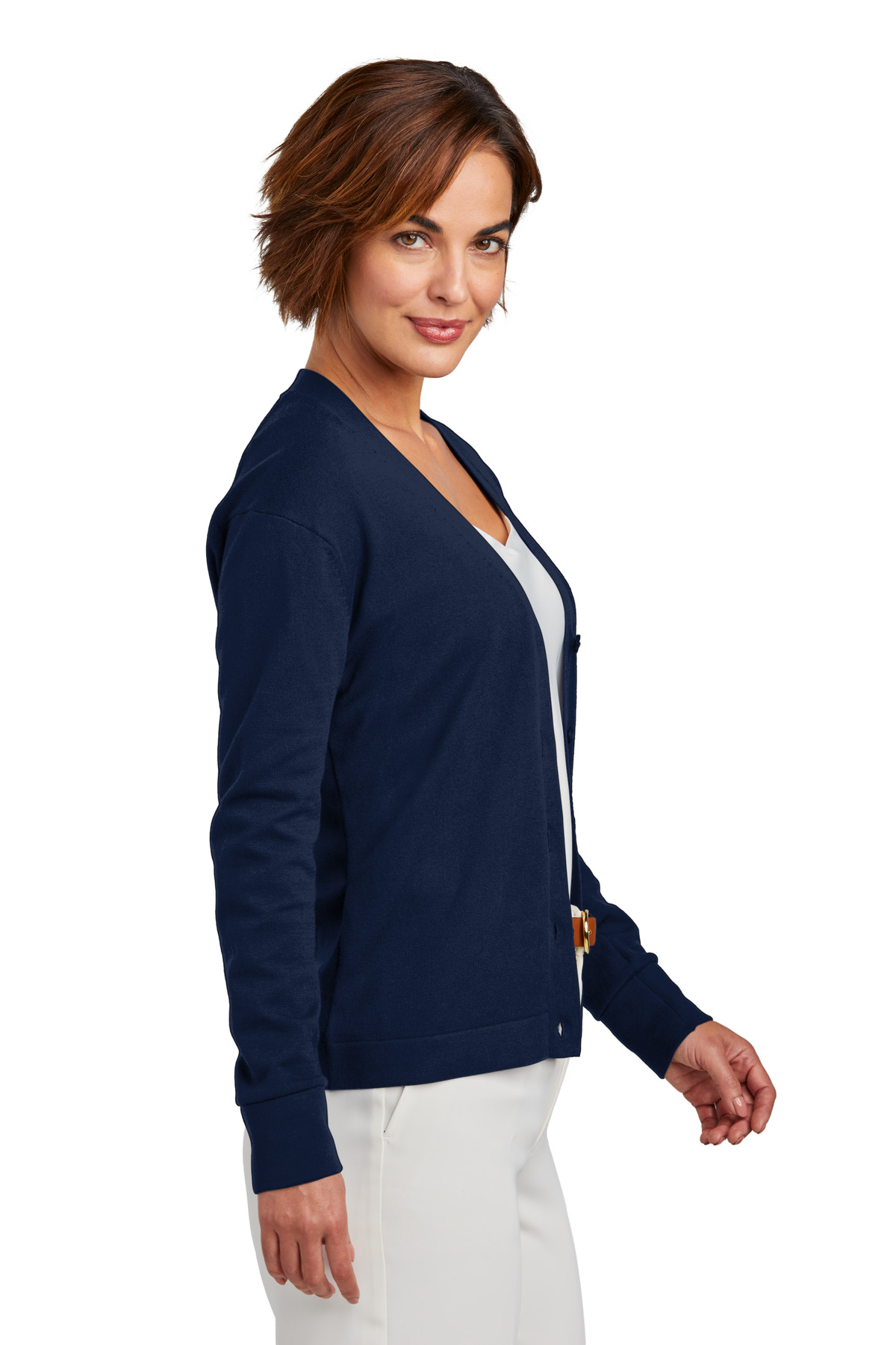 Brooks Brothers Women's Cotton Stretch Cardigan Sweater BB18405