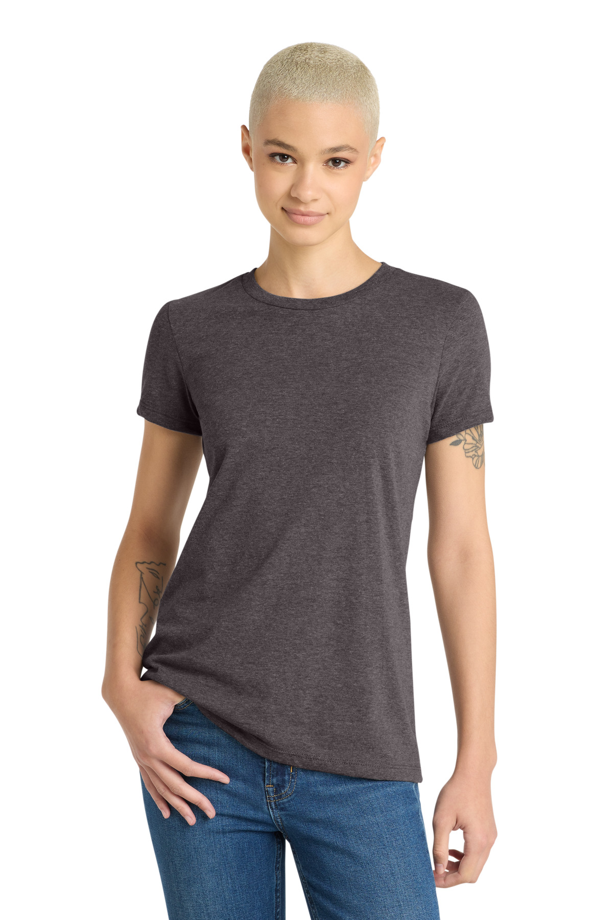 District ® Women's Very Important Tee ® . DT6002 - Heathered Charcoal