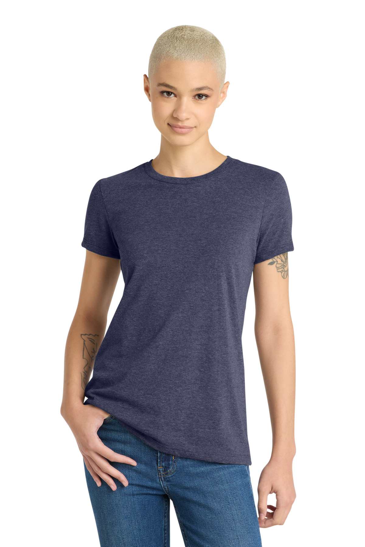 District ® Women's Very Important Tee ® . DT6002 - Heathered Navy