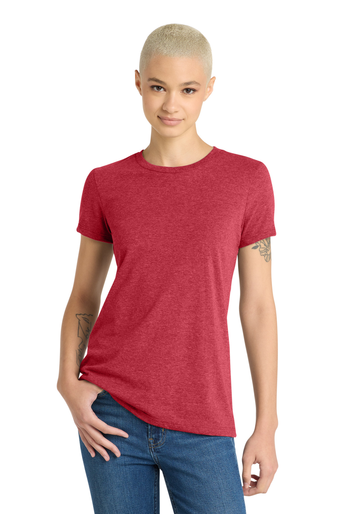 District ® Women's Very Important Tee ® . DT6002 - Heathered Red