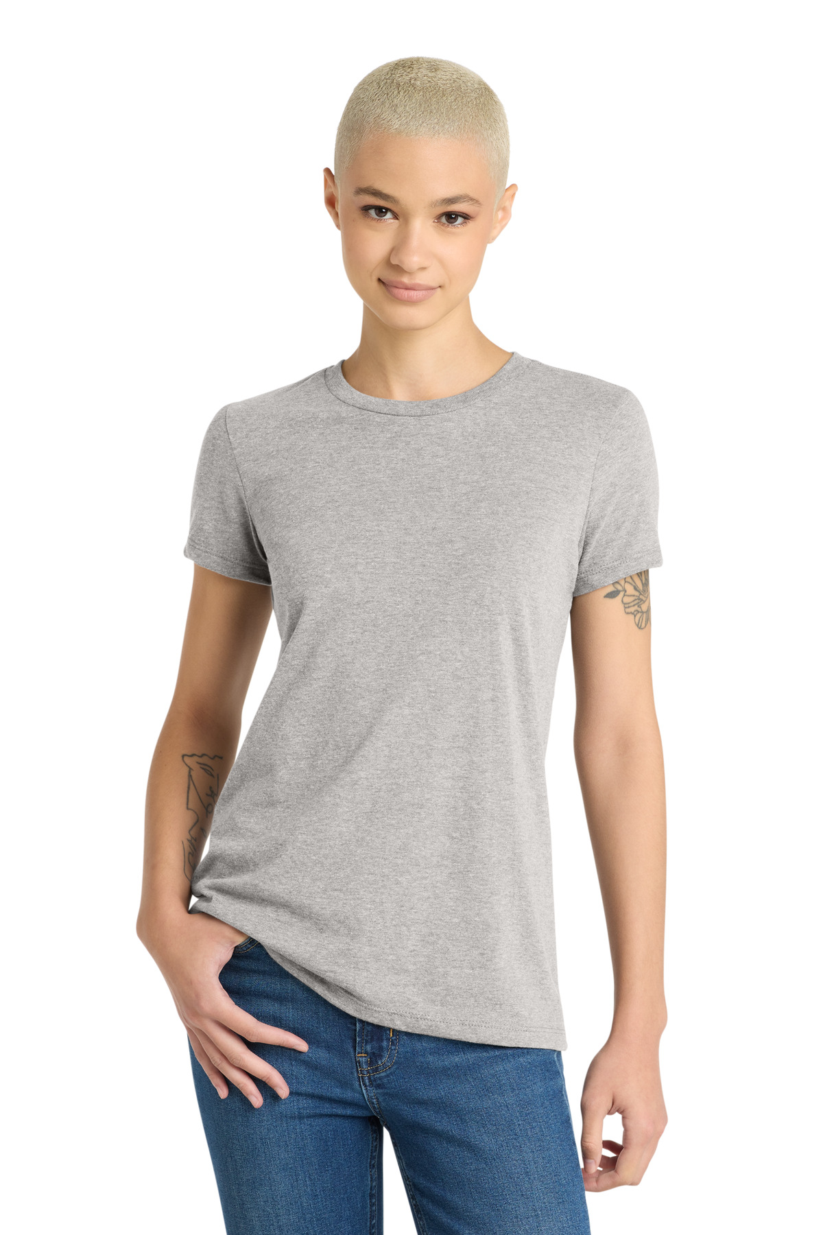 District ® Women's Very Important Tee ® . DT6002 - Light Heather Grey