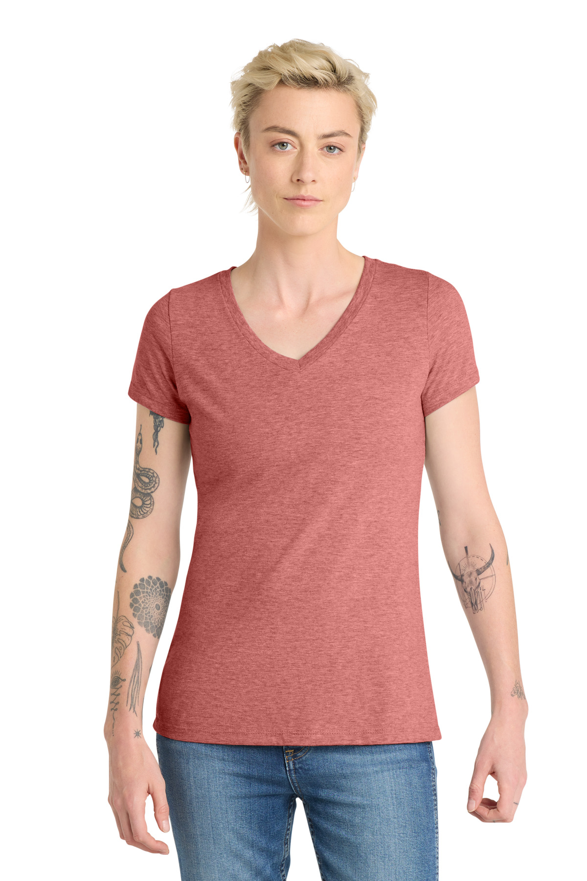 District Women's Very Important Tee V-Neck. DT6503