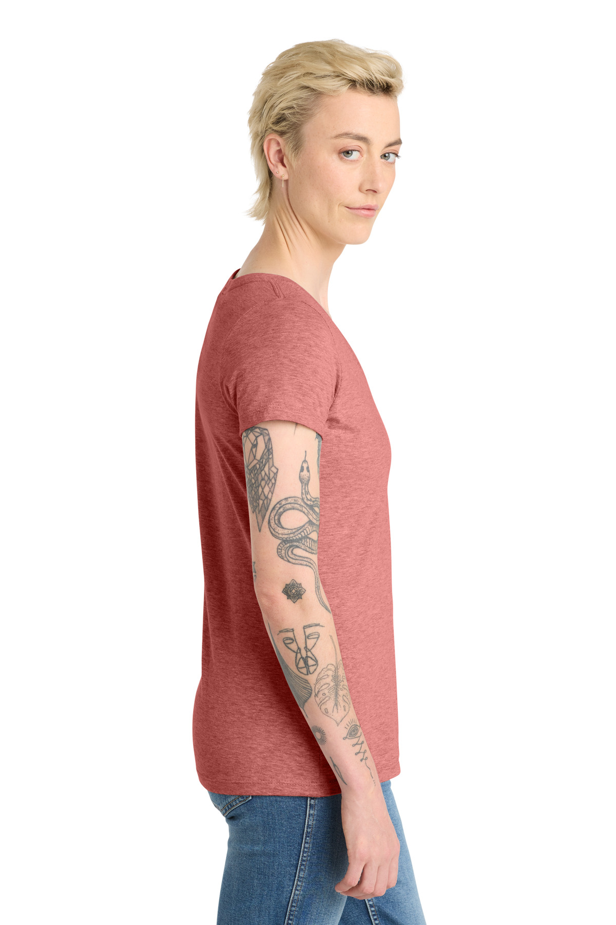 District Women's Very Important Tee V-Neck. DT6503