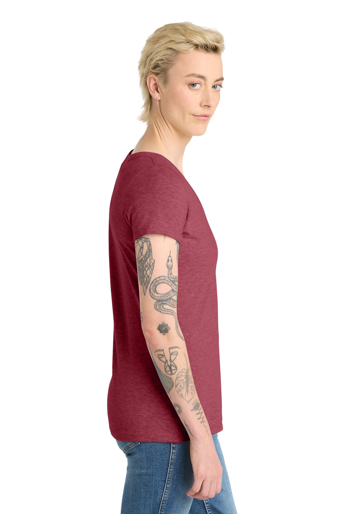 District Women's Very Important Tee V-Neck. DT6503