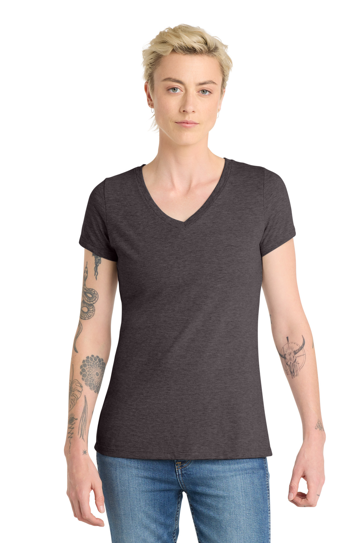 District DT6503 swatch in Heathered Charcoal