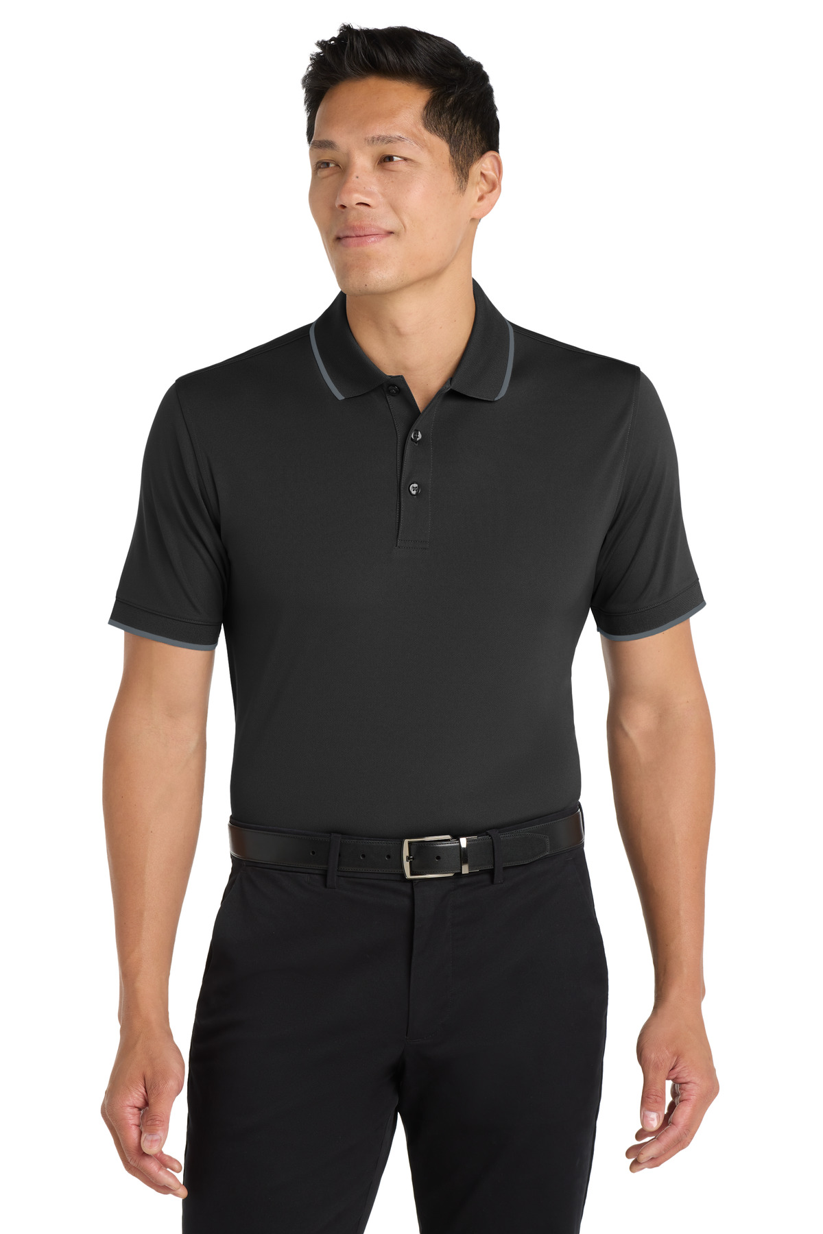 Port Authority Hospitality Polos & Knits ® Dry Zone® UV Micro-Mesh Tipped Polo.-Port Authority