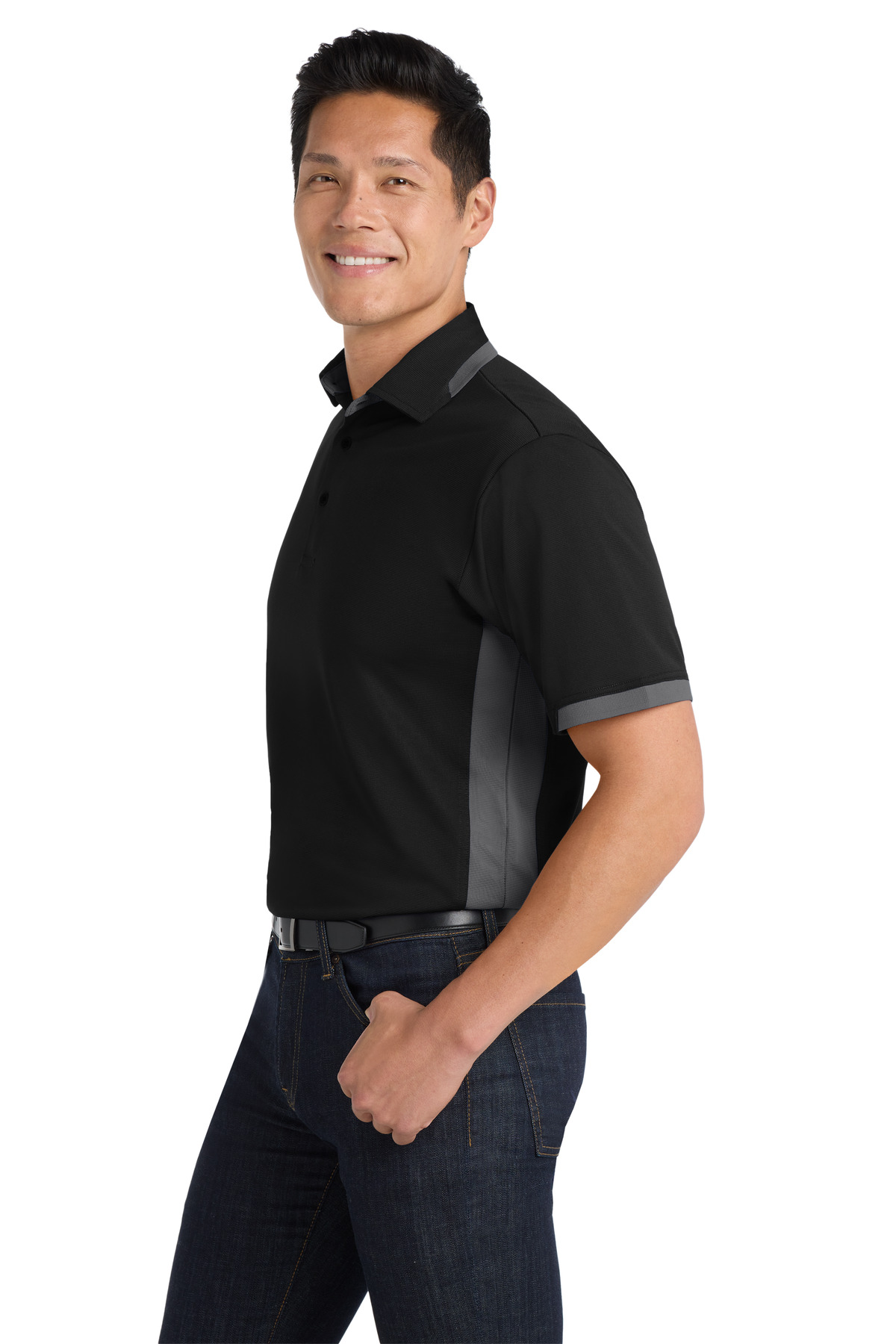 Port Authority Dry Zone Colorblock Ottoman Polo. K524