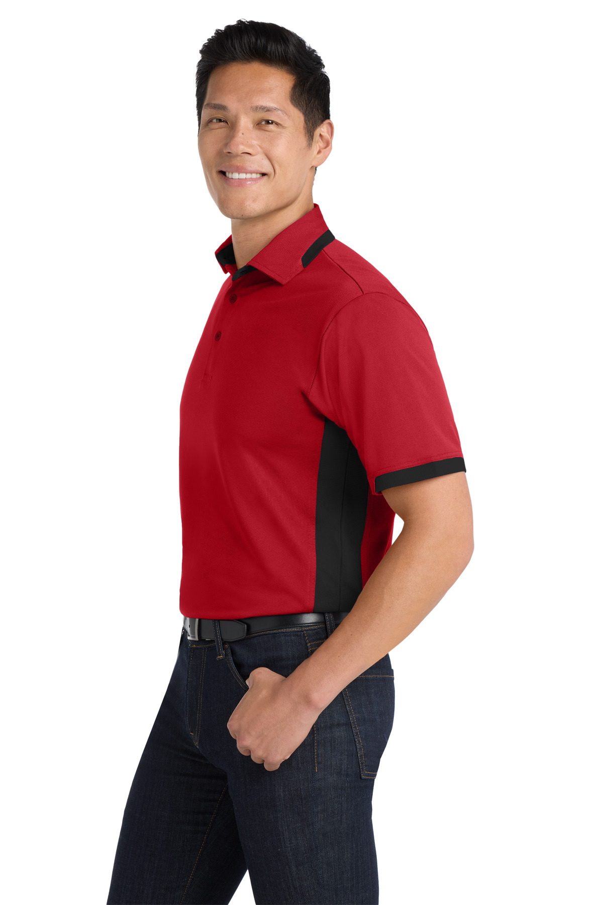 Port Authority Dry Zone Colorblock Ottoman Polo. K524