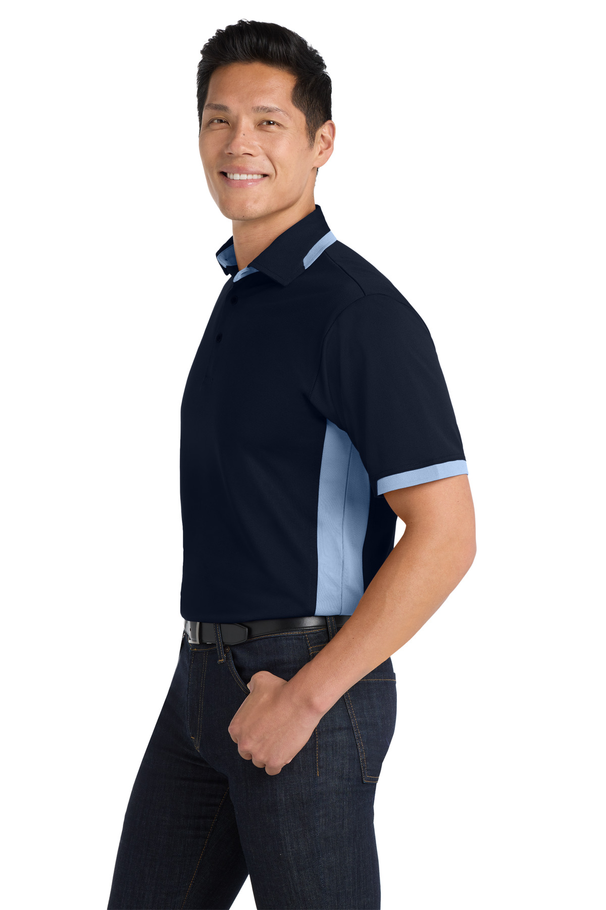 Port Authority Dry Zone Colorblock Ottoman Polo. K524