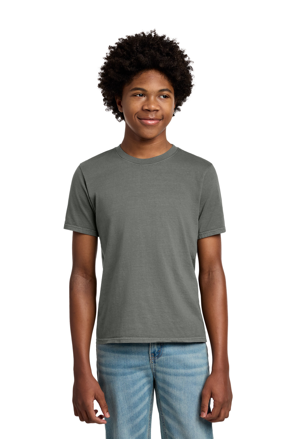 Port & Co ™ Youth Beach Wash ® Garment-Dyed Tee. PC099Y - Pewter
