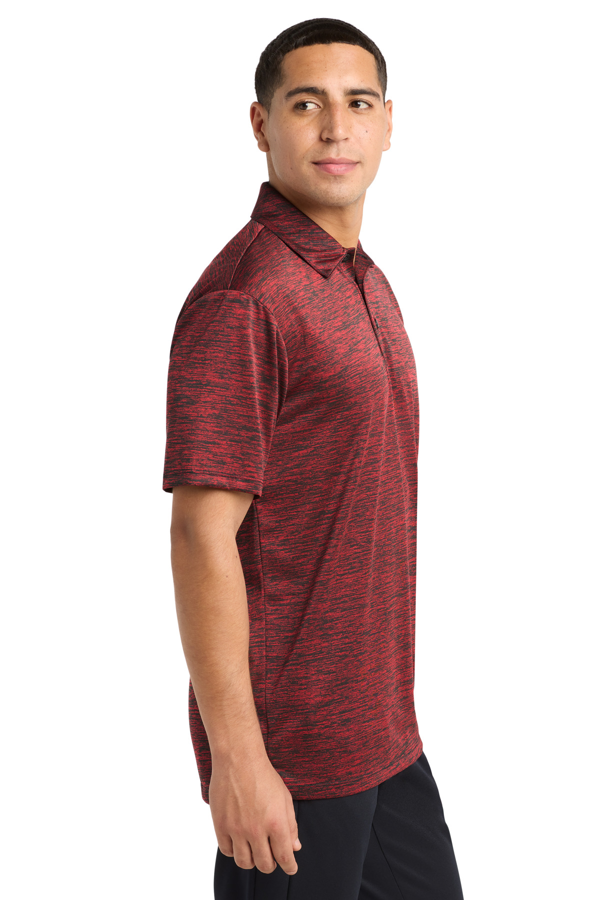 Sport-Tek PosiCharge Electric Heather Polo. ST590