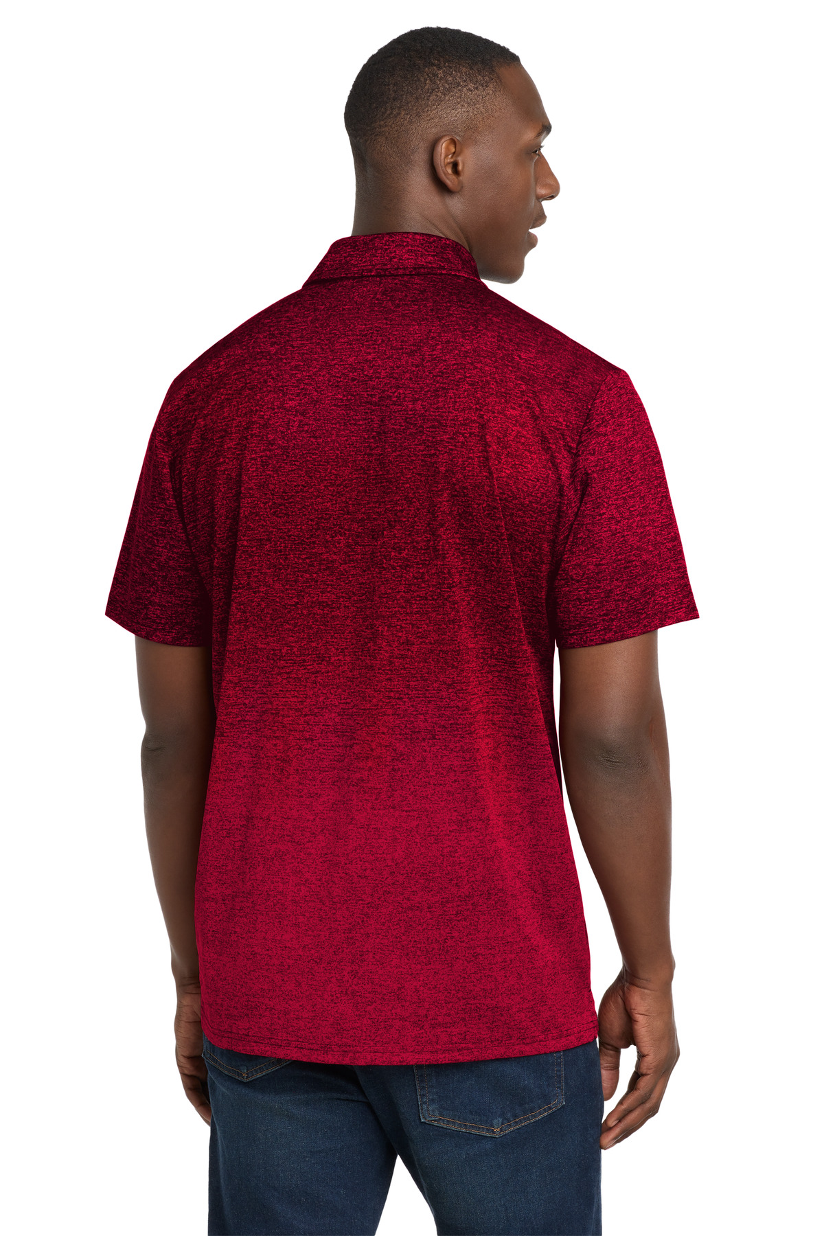 Sport-Tek Ombre Heather Polo. ST671
