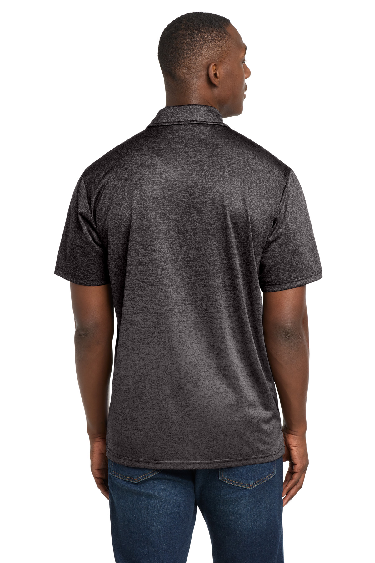 Sport-Tek Ombre Heather Polo. ST671
