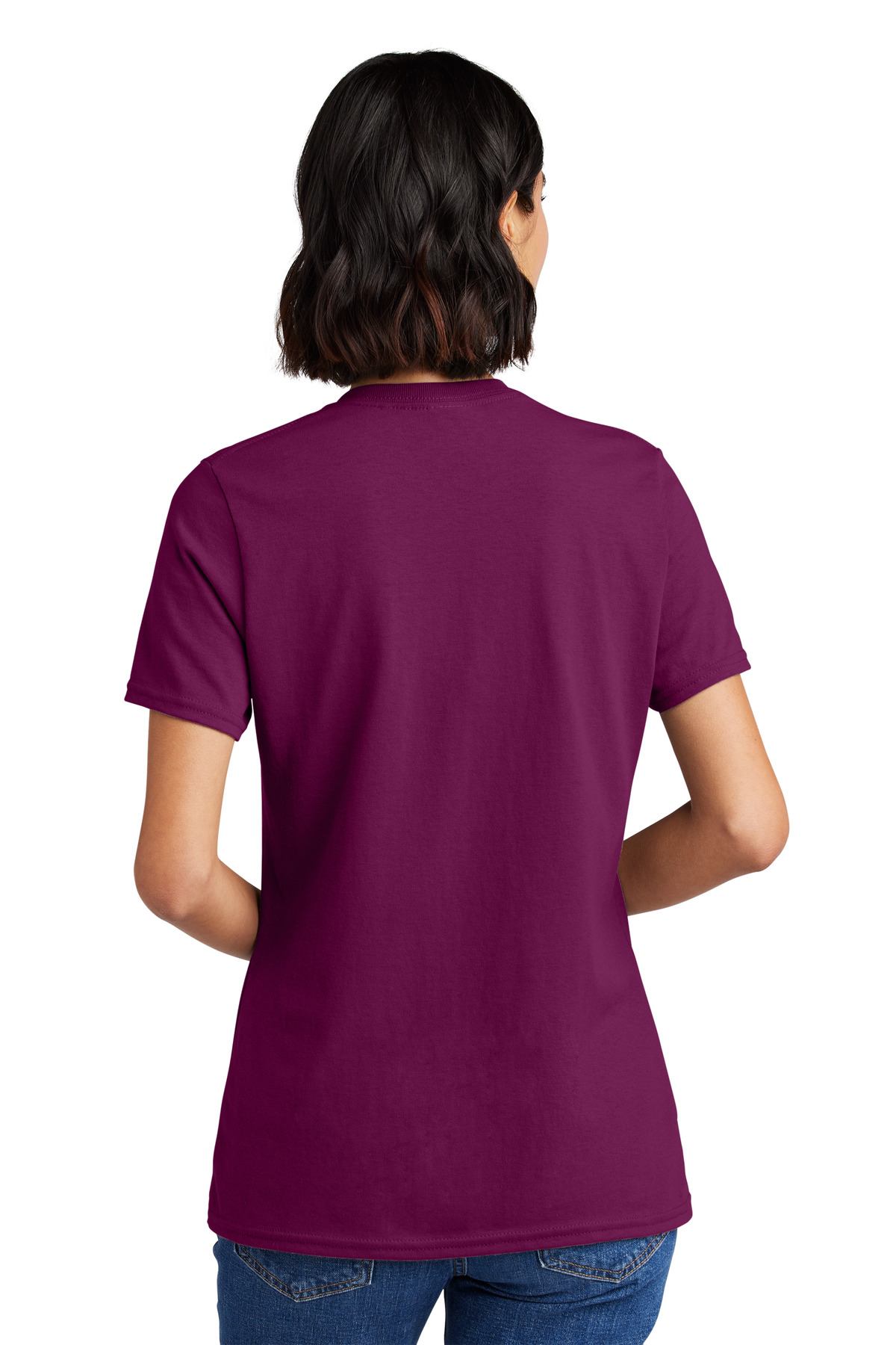 Port & Co Women's Core Cotton V-Neck Tee. LPC54V