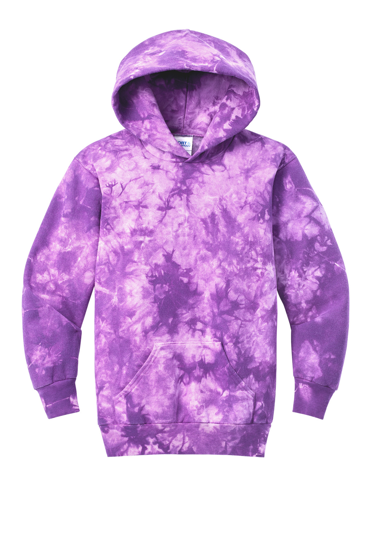 Port & Co Youth Crystal Tie-Dye Pullover Hoodie PC144Y