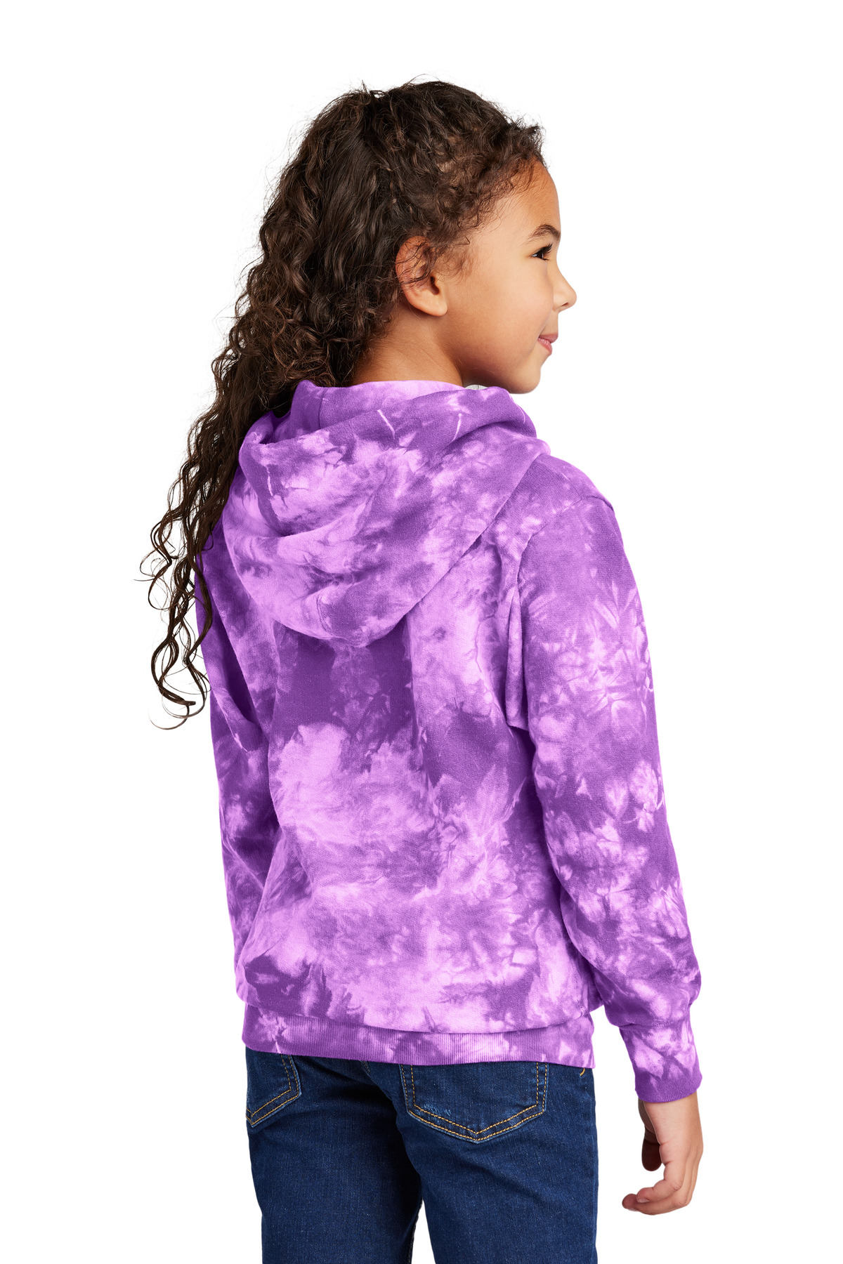 Port & Co Youth Crystal Tie-Dye Pullover Hoodie PC144Y