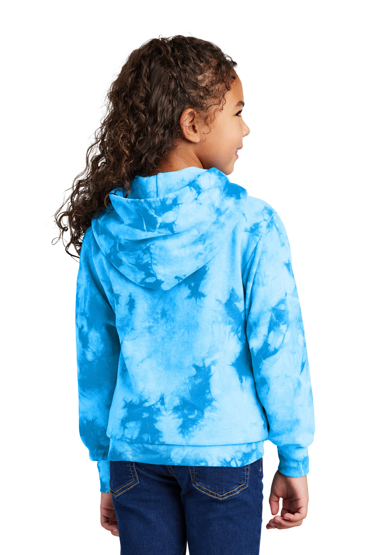 Port & Co Youth Crystal Tie-Dye Pullover Hoodie PC144Y