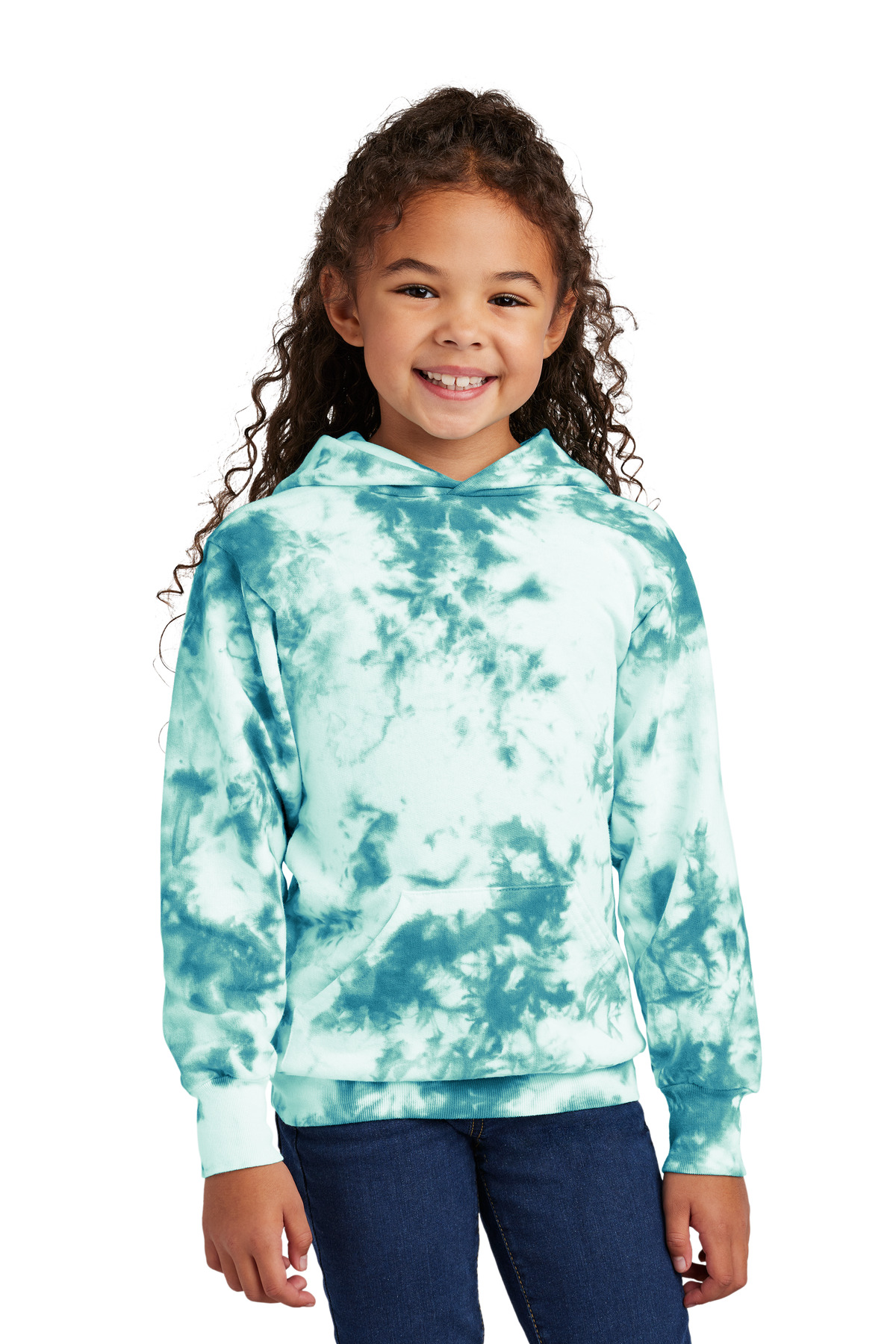 Port & Company Youth Crystal Tie-Dye Pullover Hoodie PC144Y