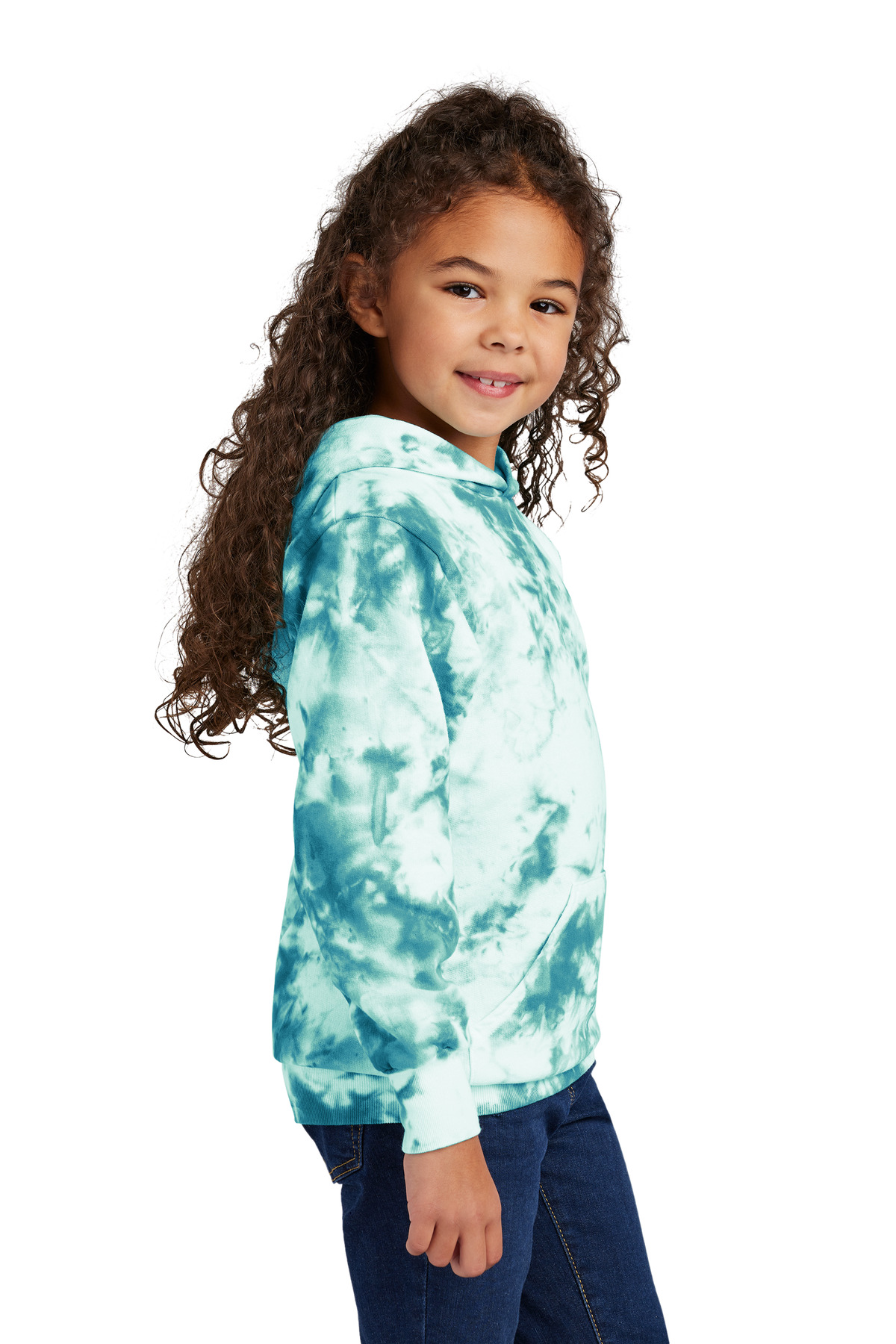 Port & Company Youth Crystal Tie-Dye Pullover Hoodie PC144Y