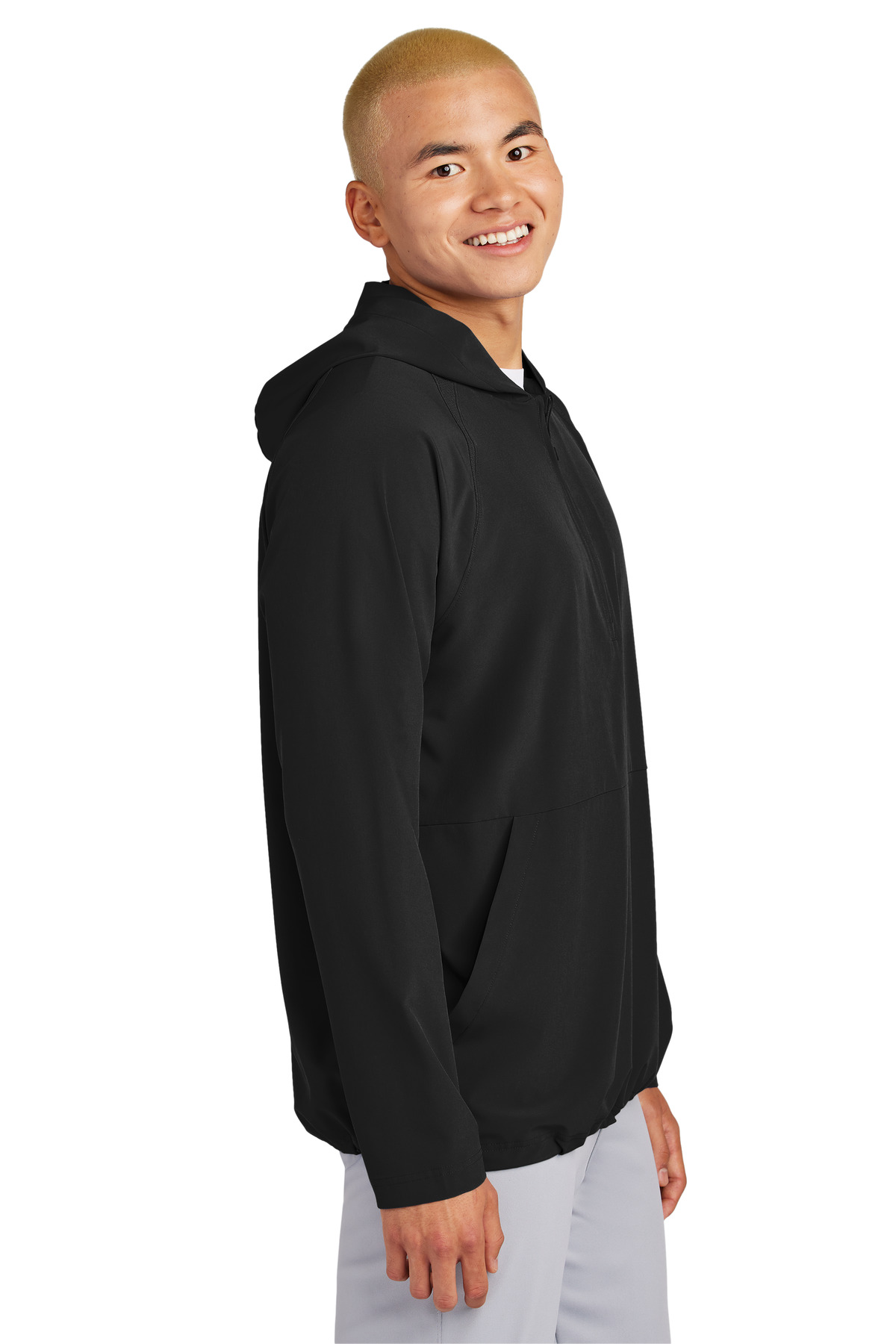 Sport-Tek Repeat 1/2-Zip Long Sleeve Hooded Jacket JST488