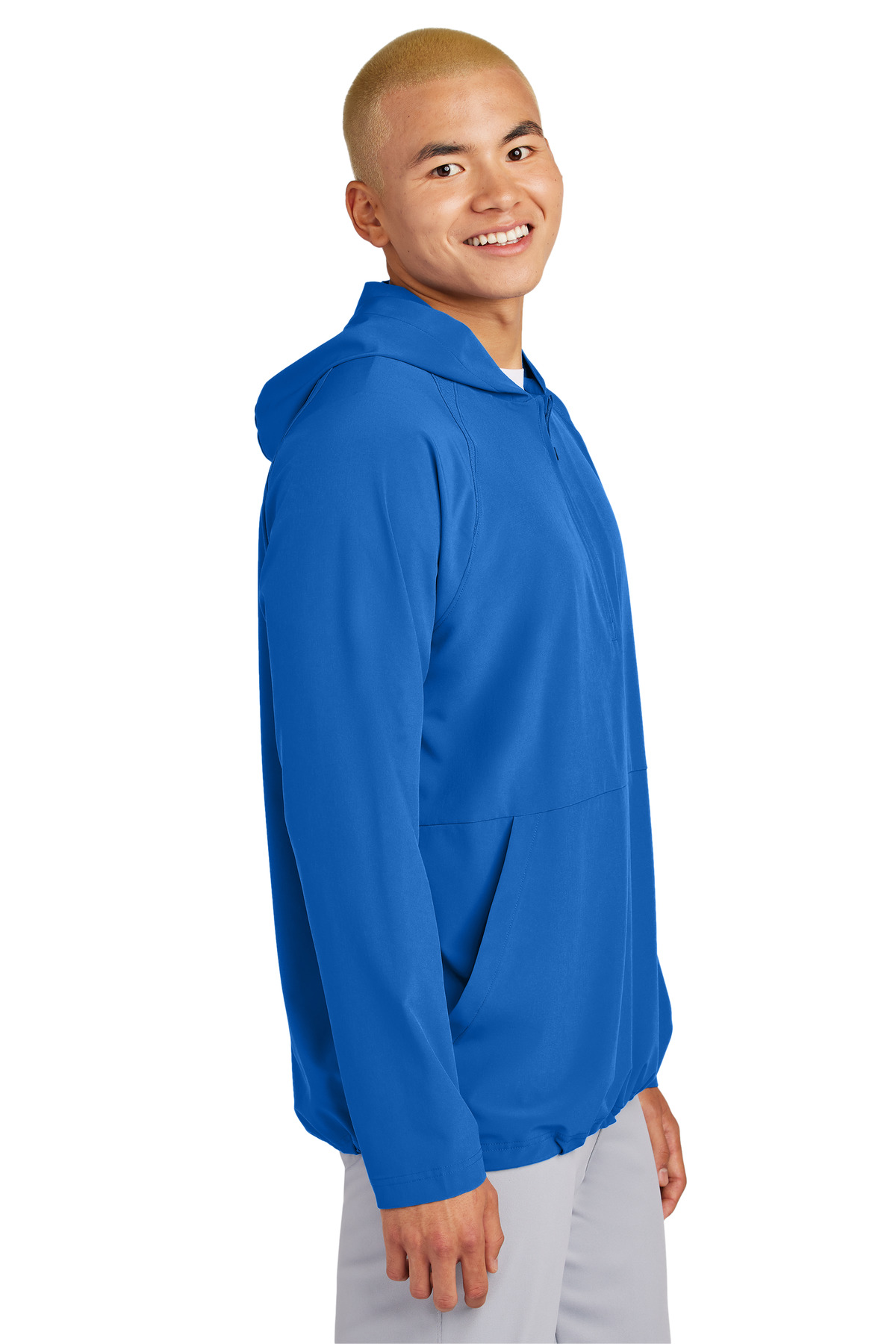 Sport-Tek Repeat 1/2-Zip Long Sleeve Hooded Jacket JST488