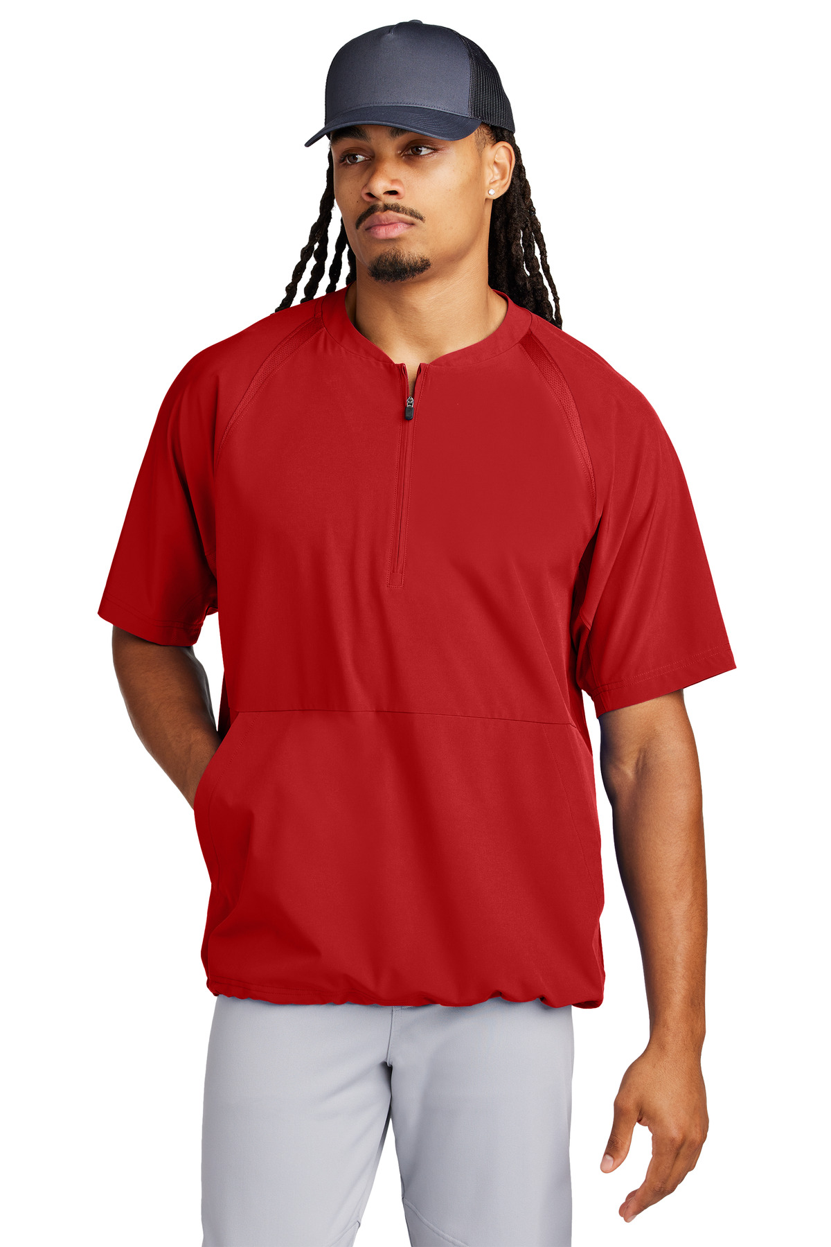 Sport-Tek Repeat 1/2-Zip Short Sleeve Jacket JST489