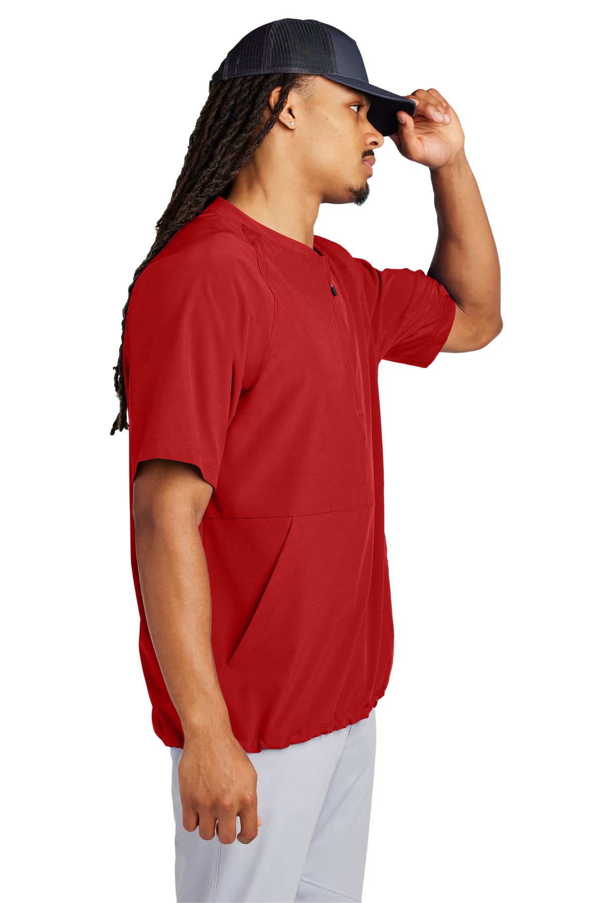 Sport-Tek Repeat 1/2-Zip Short Sleeve Jacket JST489