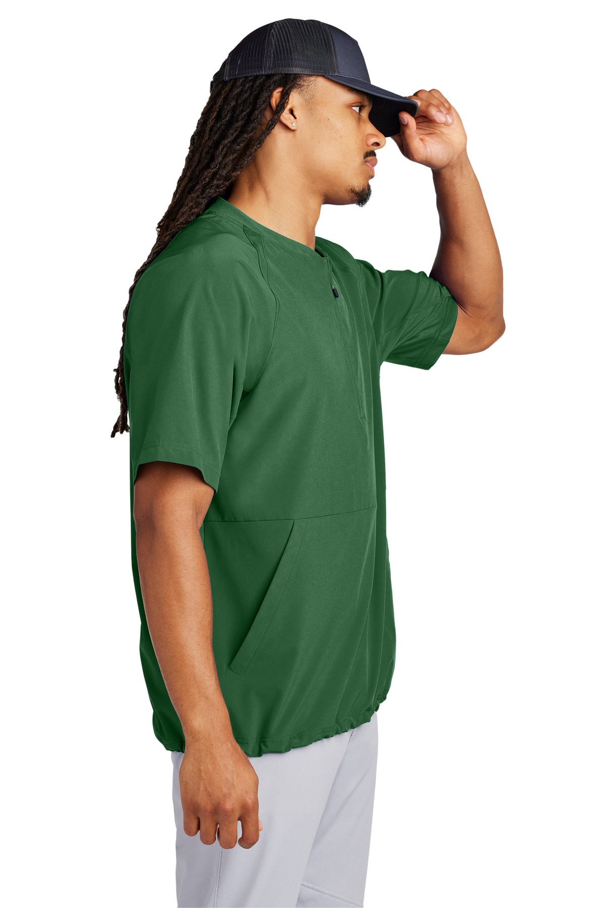 Sport-Tek Repeat 1/2-Zip Short Sleeve Jacket JST489