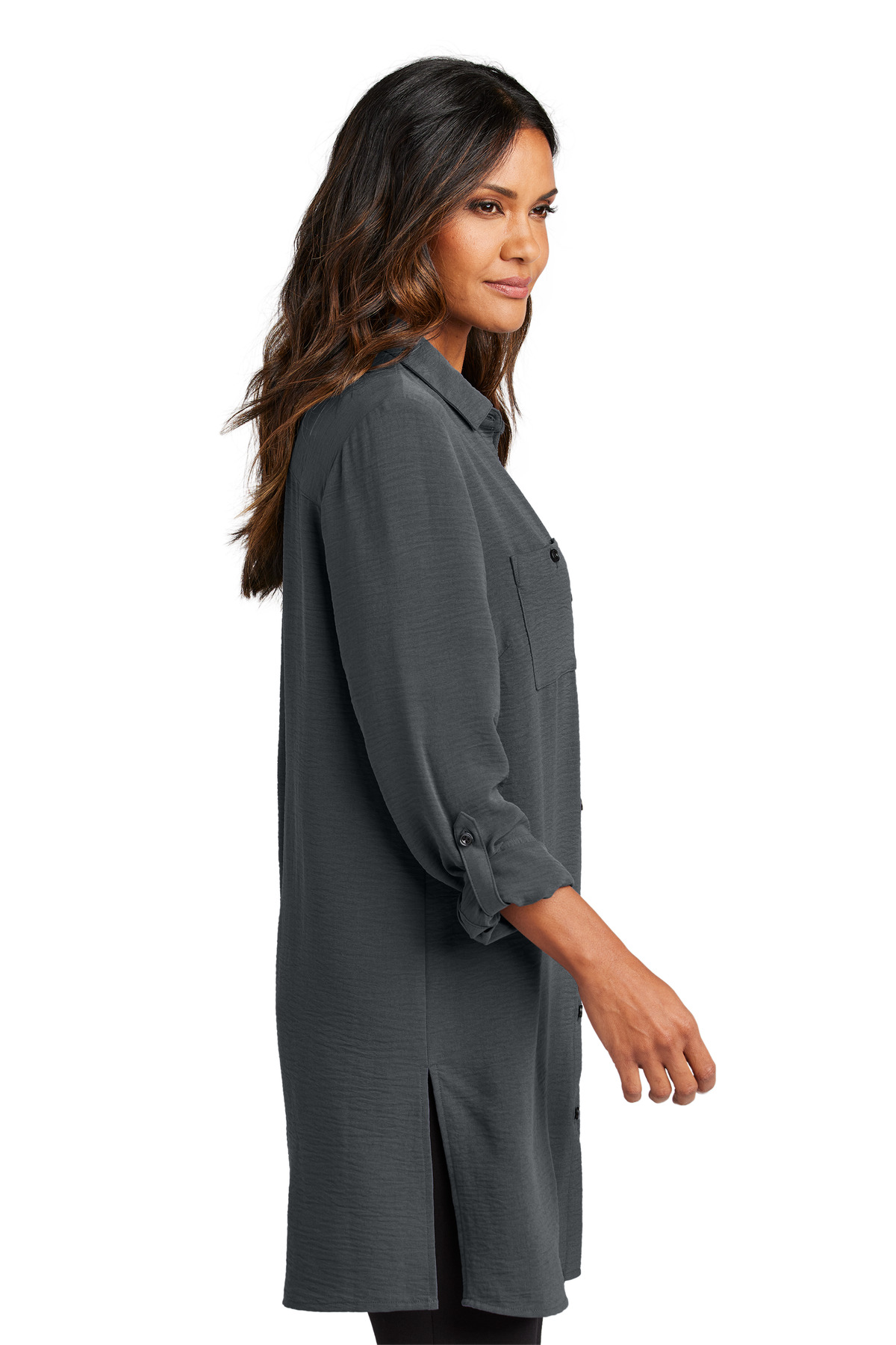 Port Authority Women's Textured Crepe Long Tunic LW715