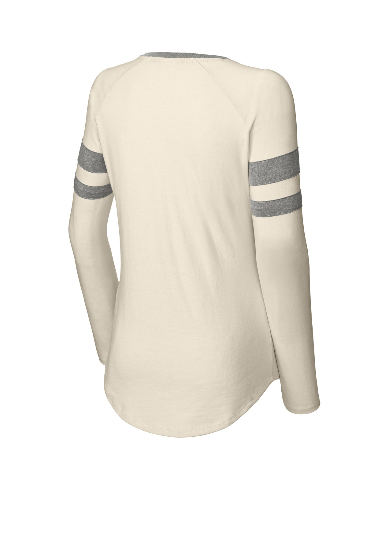Sport-Tek Women's Halftime Stripe Long Sleeve V-Neck Tee LST6043