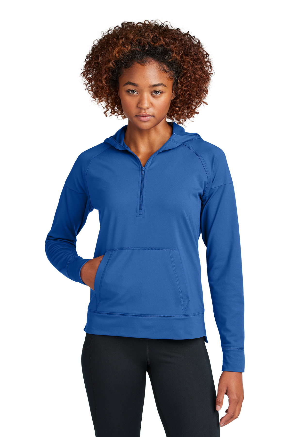 Sport-Tek Women's Sport-Wick Stretch 1/2-Zip Hoodie LST856