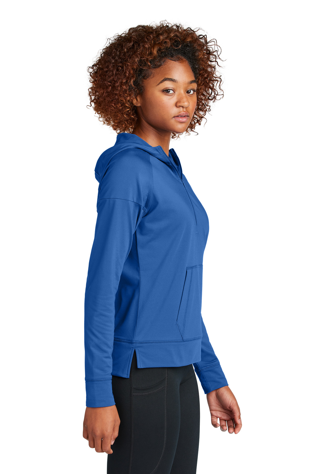 Sport-Tek Women's Sport-Wick Stretch 1/2-Zip Hoodie LST856