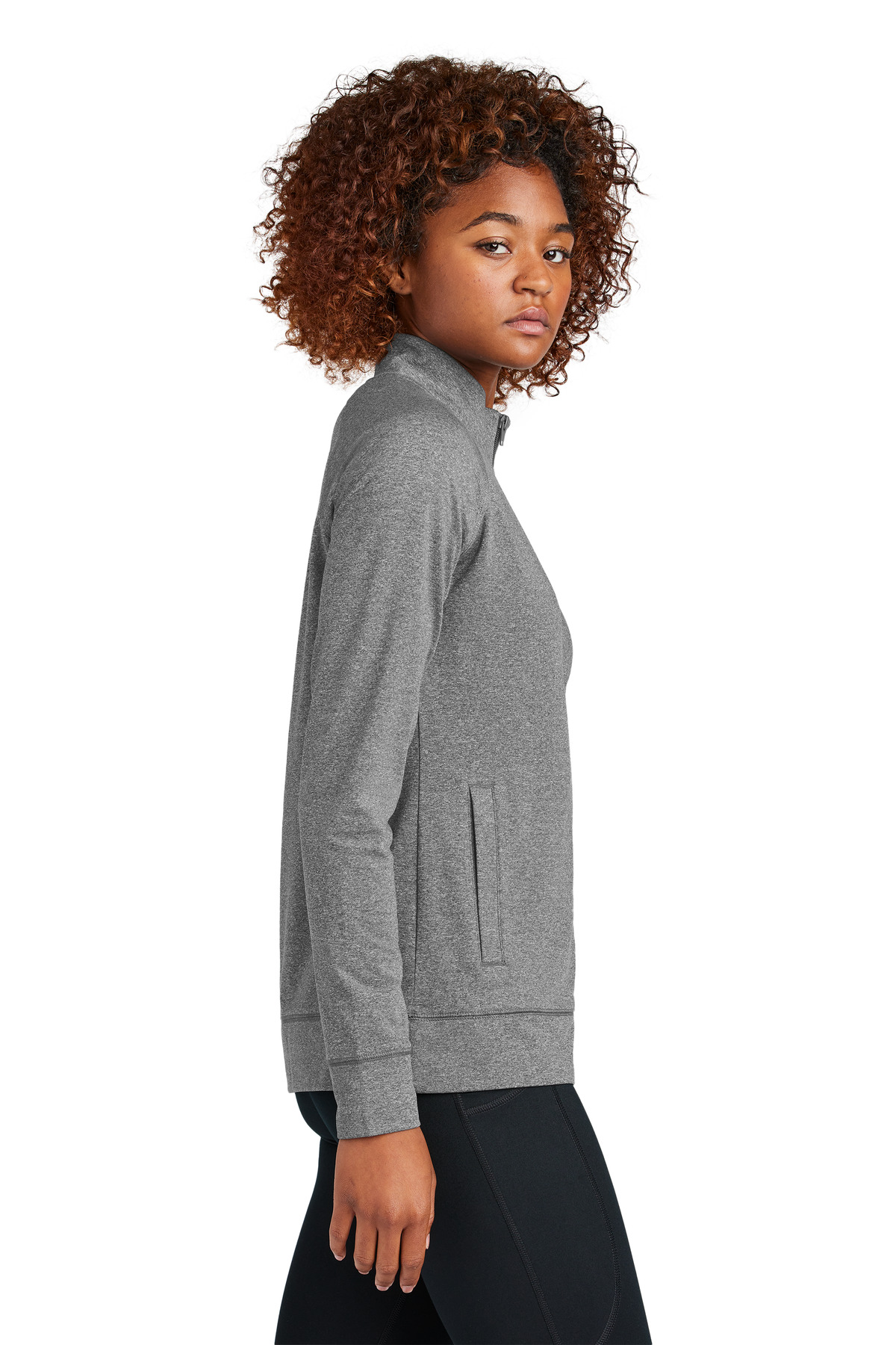 Sport-Tek Women's Sport-Wick Stretch Full-Zip Cadet Jacket LST857