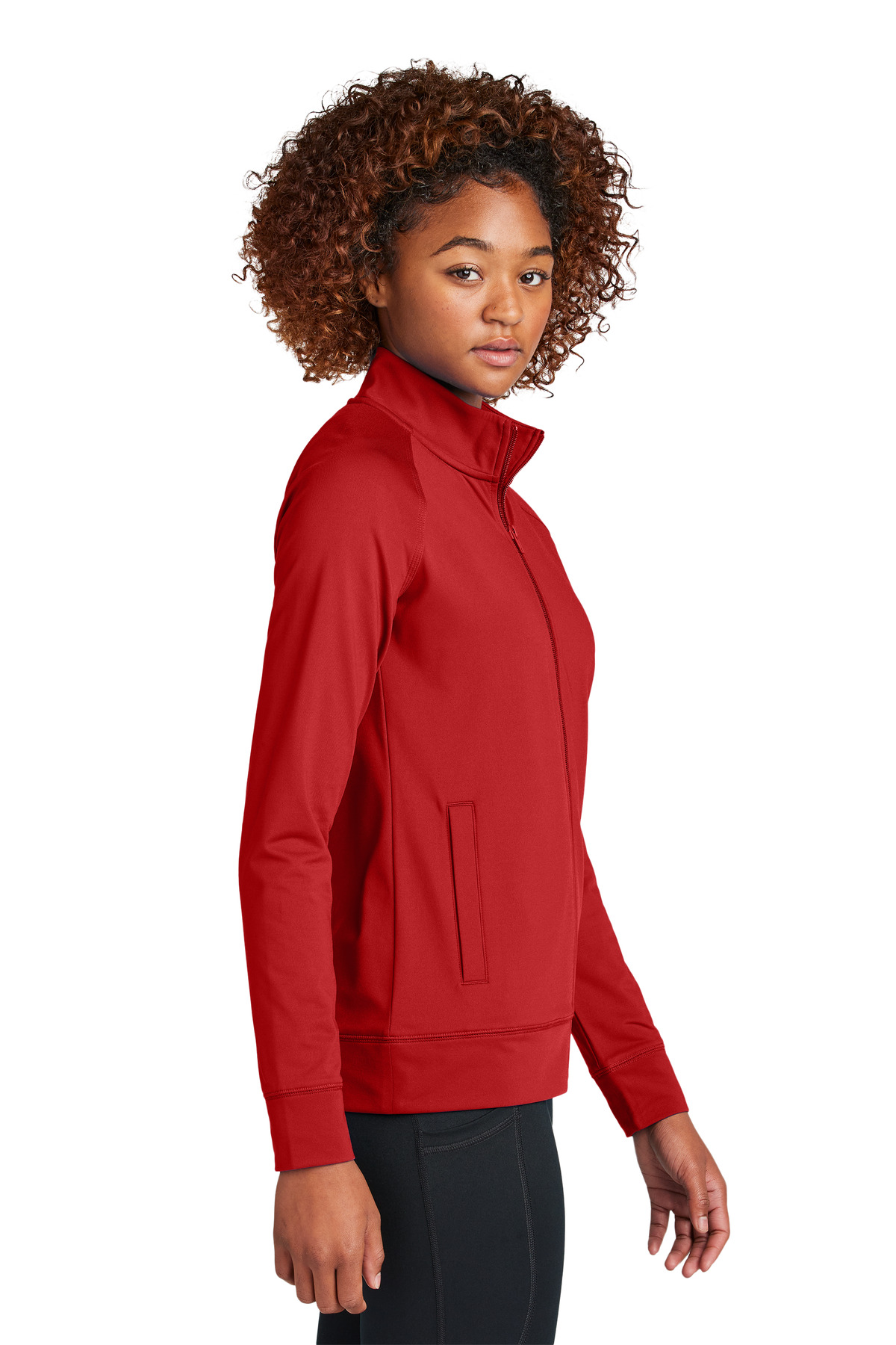 Sport-Tek Women's Sport-Wick Stretch Full-Zip Cadet Jacket LST857