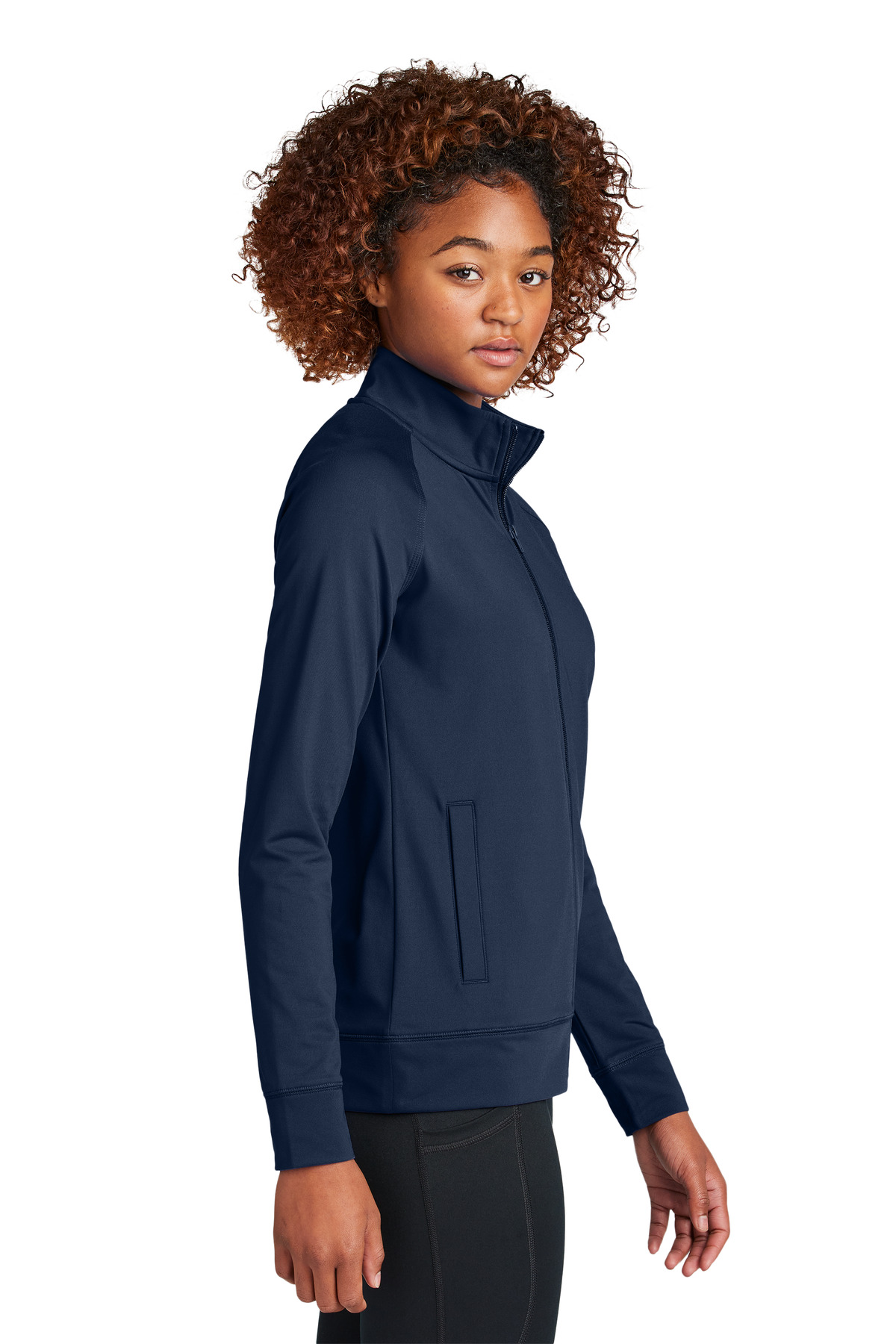 Sport-Tek Women's Sport-Wick Stretch Full-Zip Cadet Jacket LST857
