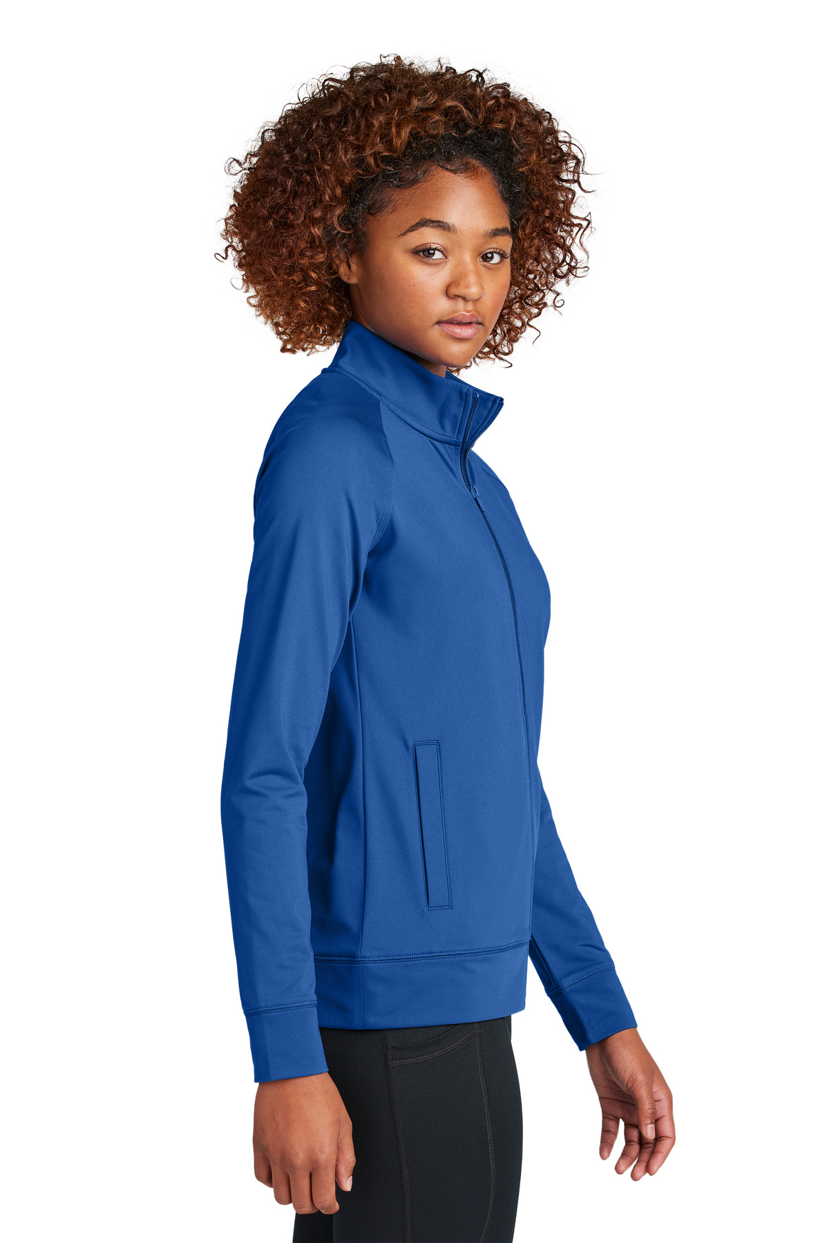 Sport-Tek Women's Sport-Wick Stretch Full-Zip Cadet Jacket LST857