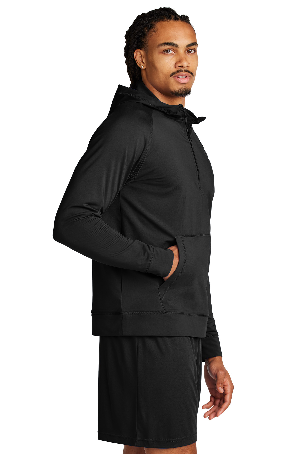 Sport-Tek Sport-Wick Stretch 1/2-Zip Hoodie ST856
