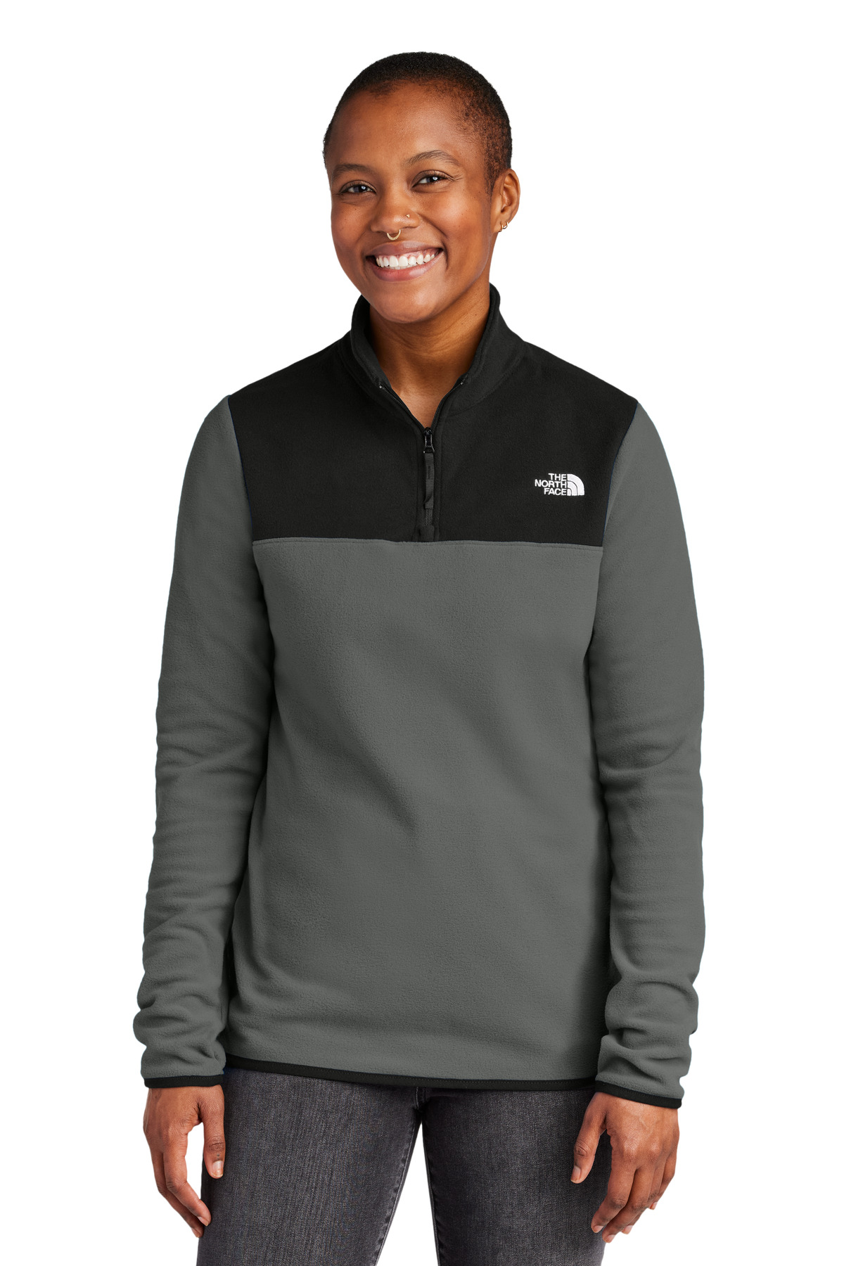 The North Face ®  Women's Glacier 1/4-Zip Fleece NF0A7V4M - Front Model