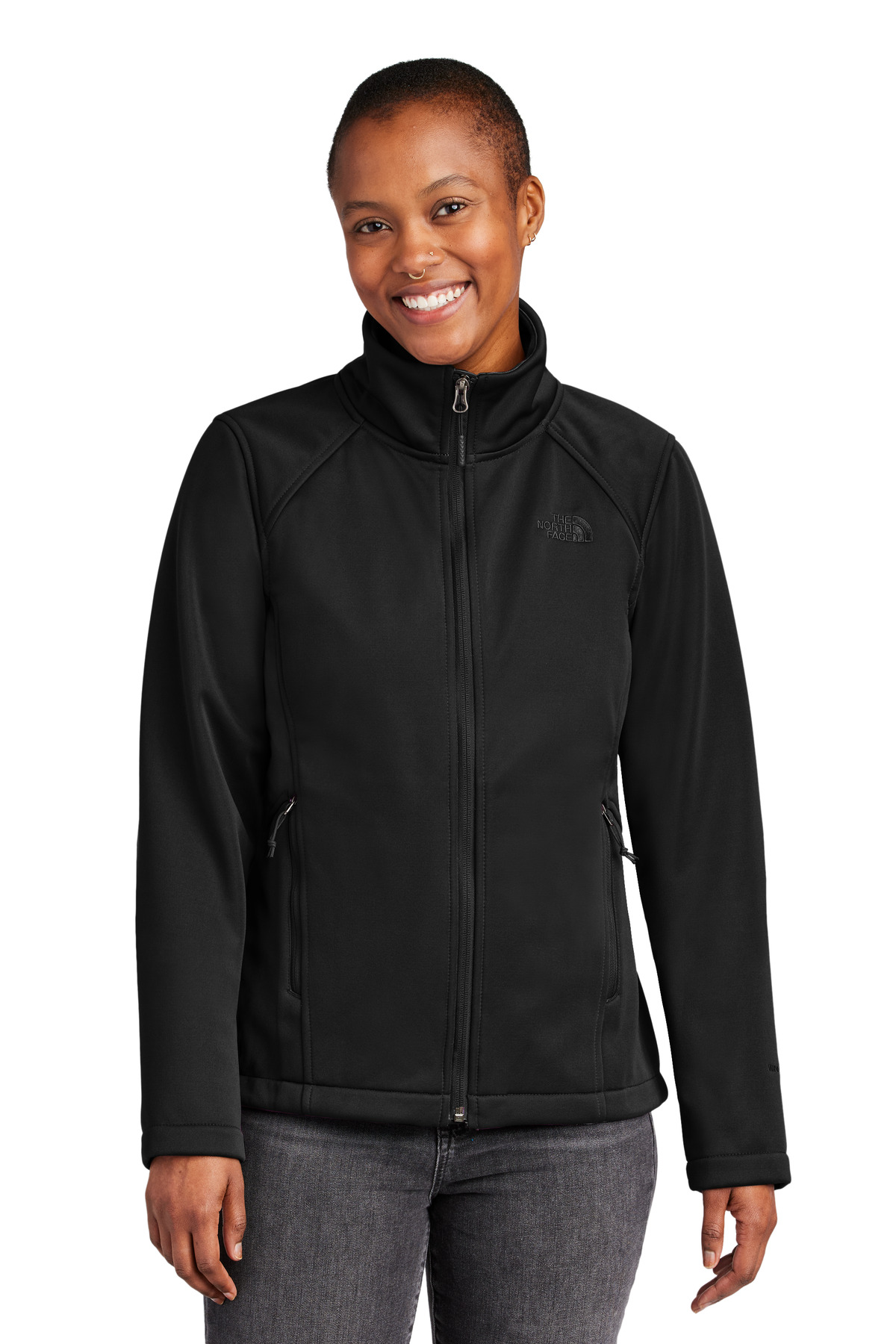The North Face Ladies Chest Logo Ridgewall Soft Shell Jacket-