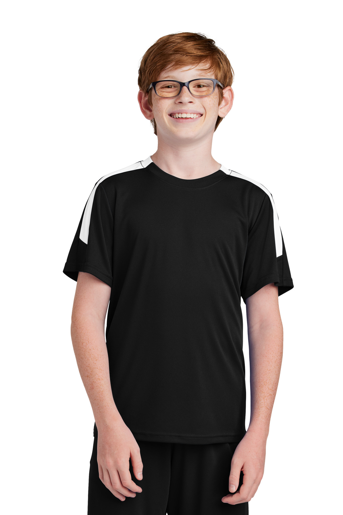 Sport-Tek ® Youth Competitor ™ United Crew YST100 - Black/ White