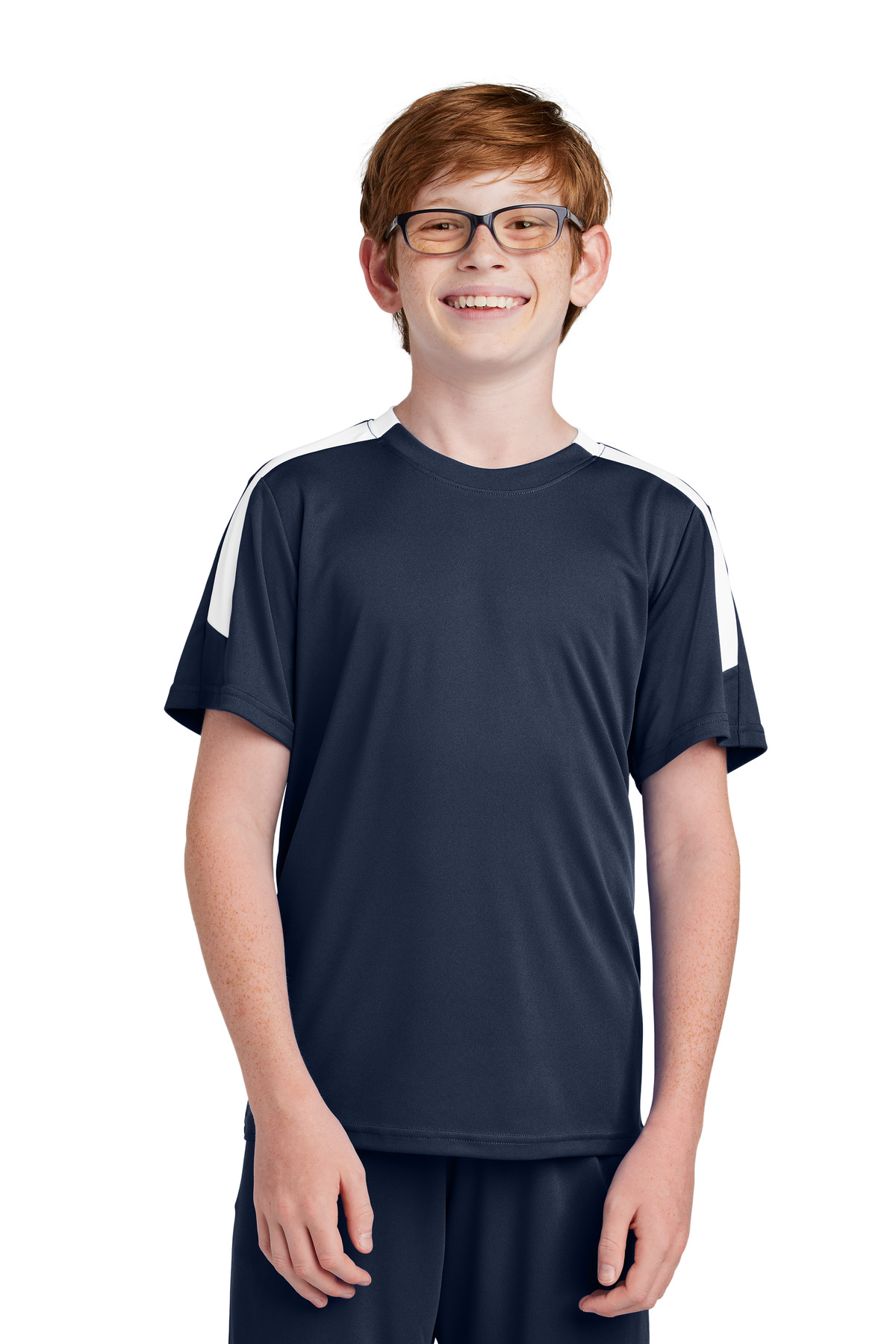 Sport-Tek ® Youth Competitor ™ United Crew YST100 - True Navy/ White