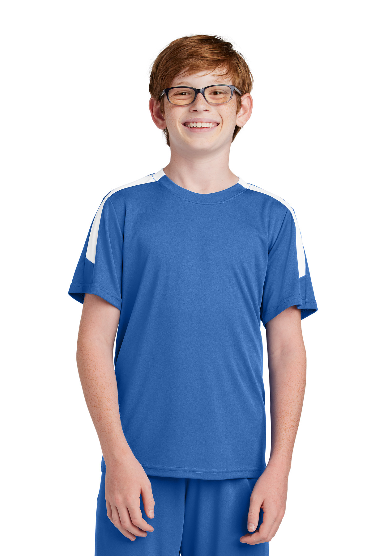 Sport-Tek ® Youth Competitor ™ United Crew YST100 - True Royal/ White