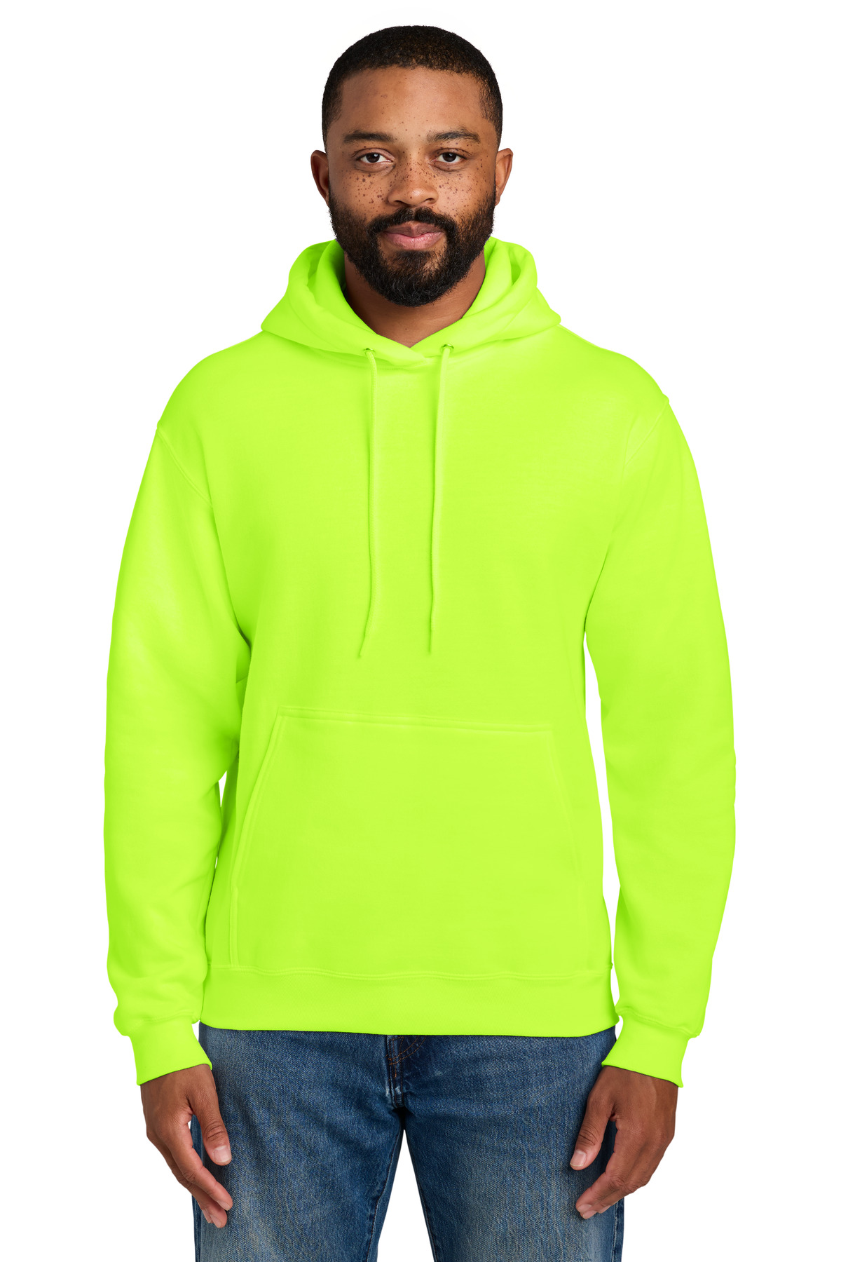 Port & Co PC90HT swatch in Safety Green