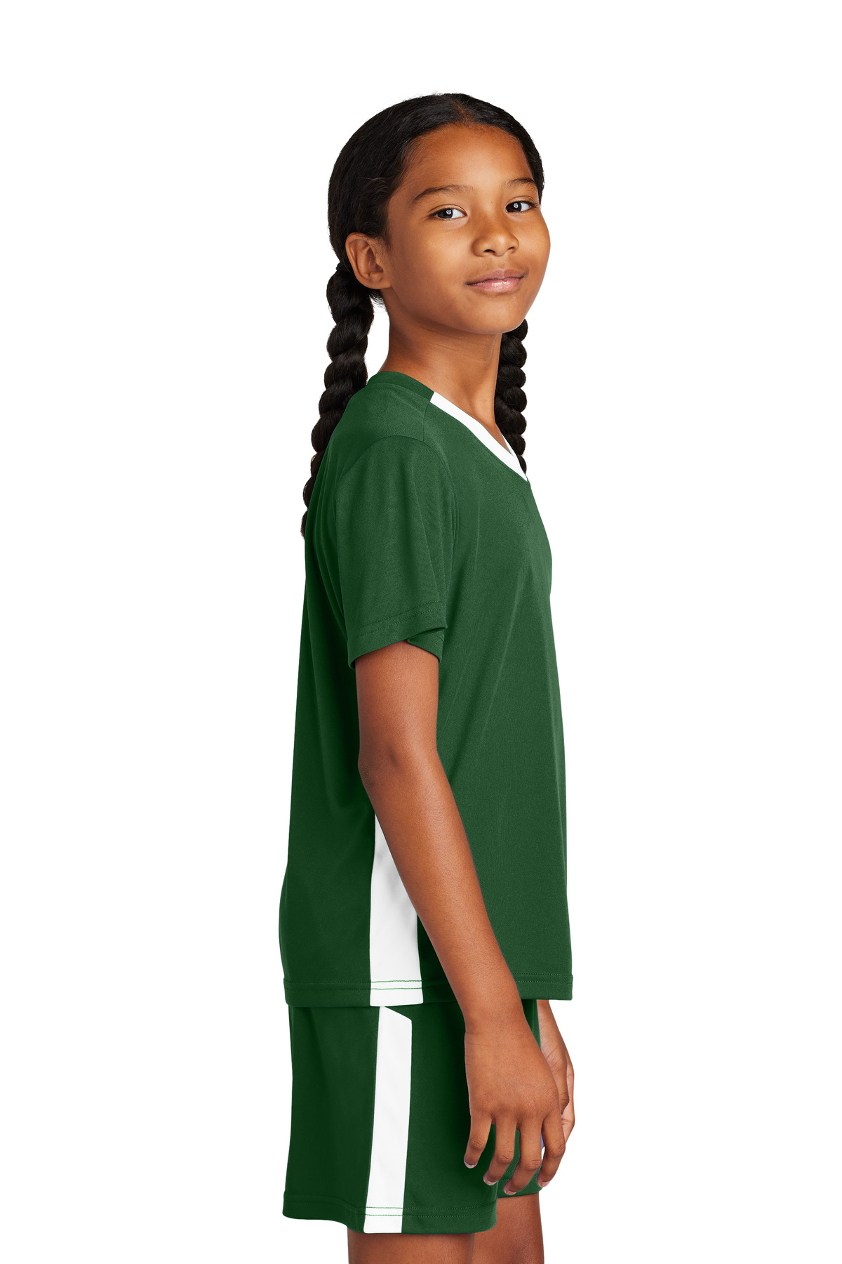 Sport-Tek Youth Competitor United V-Neck YST101
